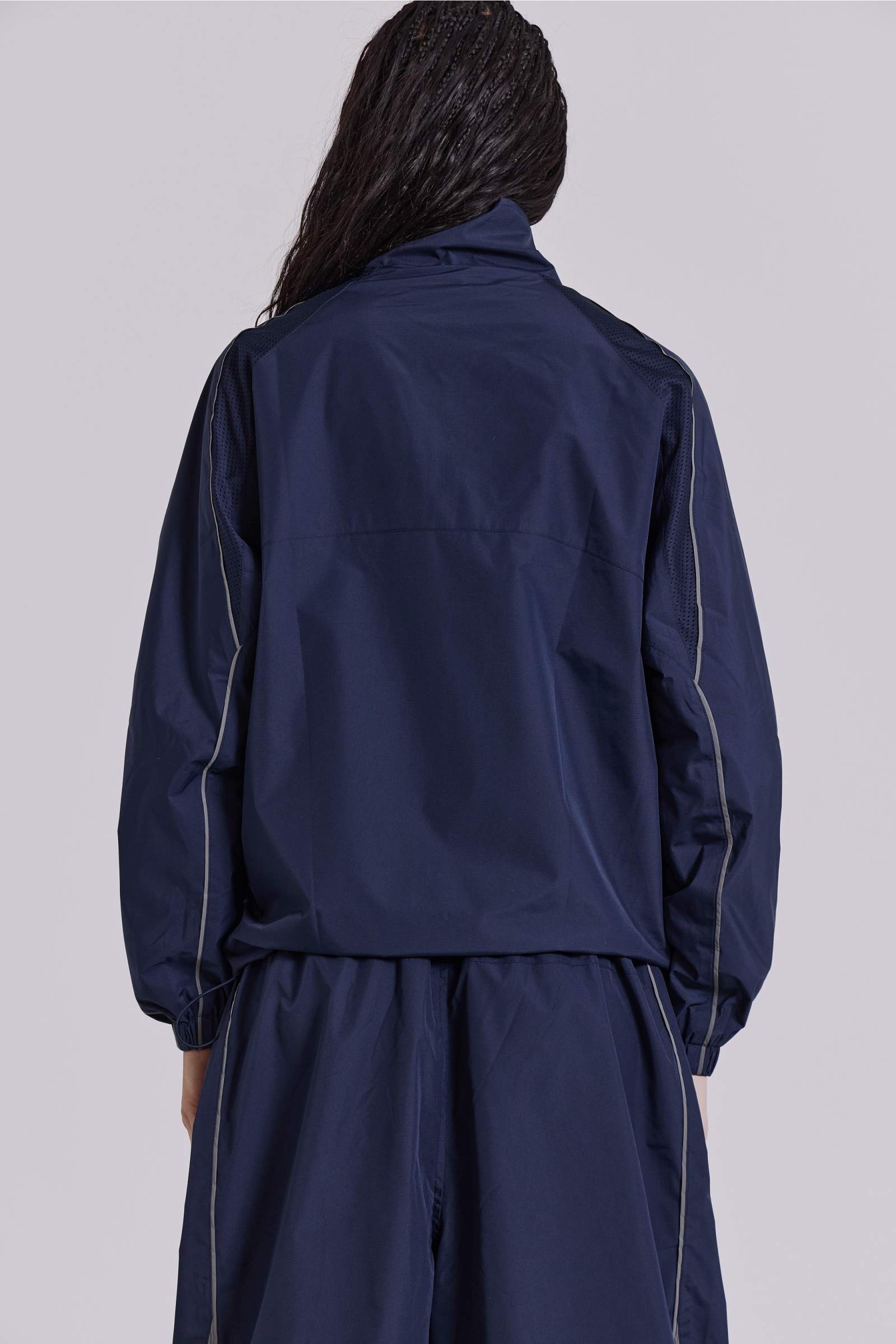 Navy Vapor Tracksuit Top | Jaded London | Clothing