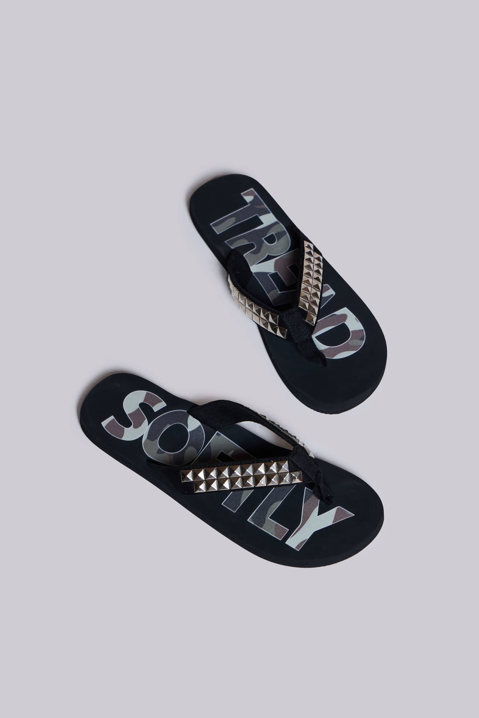 Tread Softly Studded Flip-Flop | Jaded London | Clothing