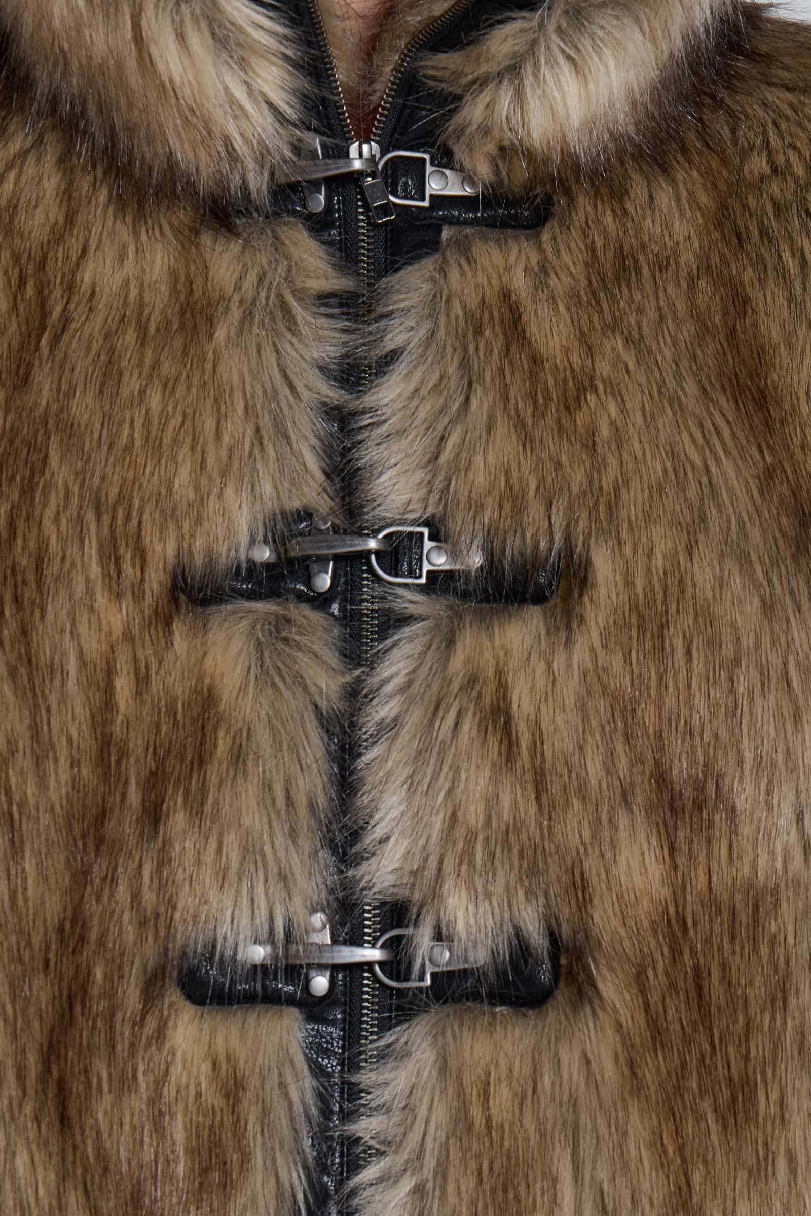 OVERSIZED FEUX FUR GILET - FLOW STUDIO 54