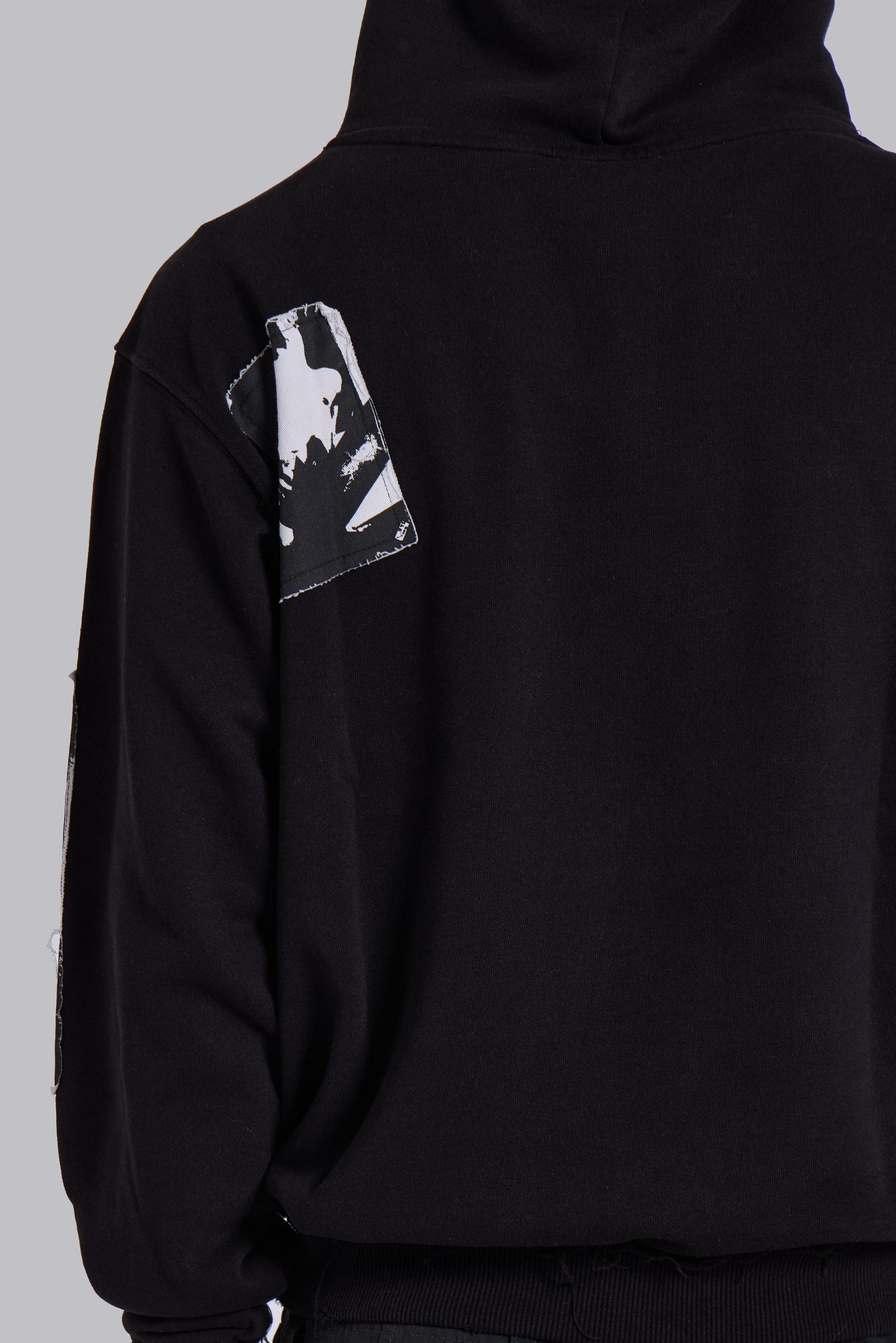 Black Devoted Patch Hoodie | Jaded London | Clothing