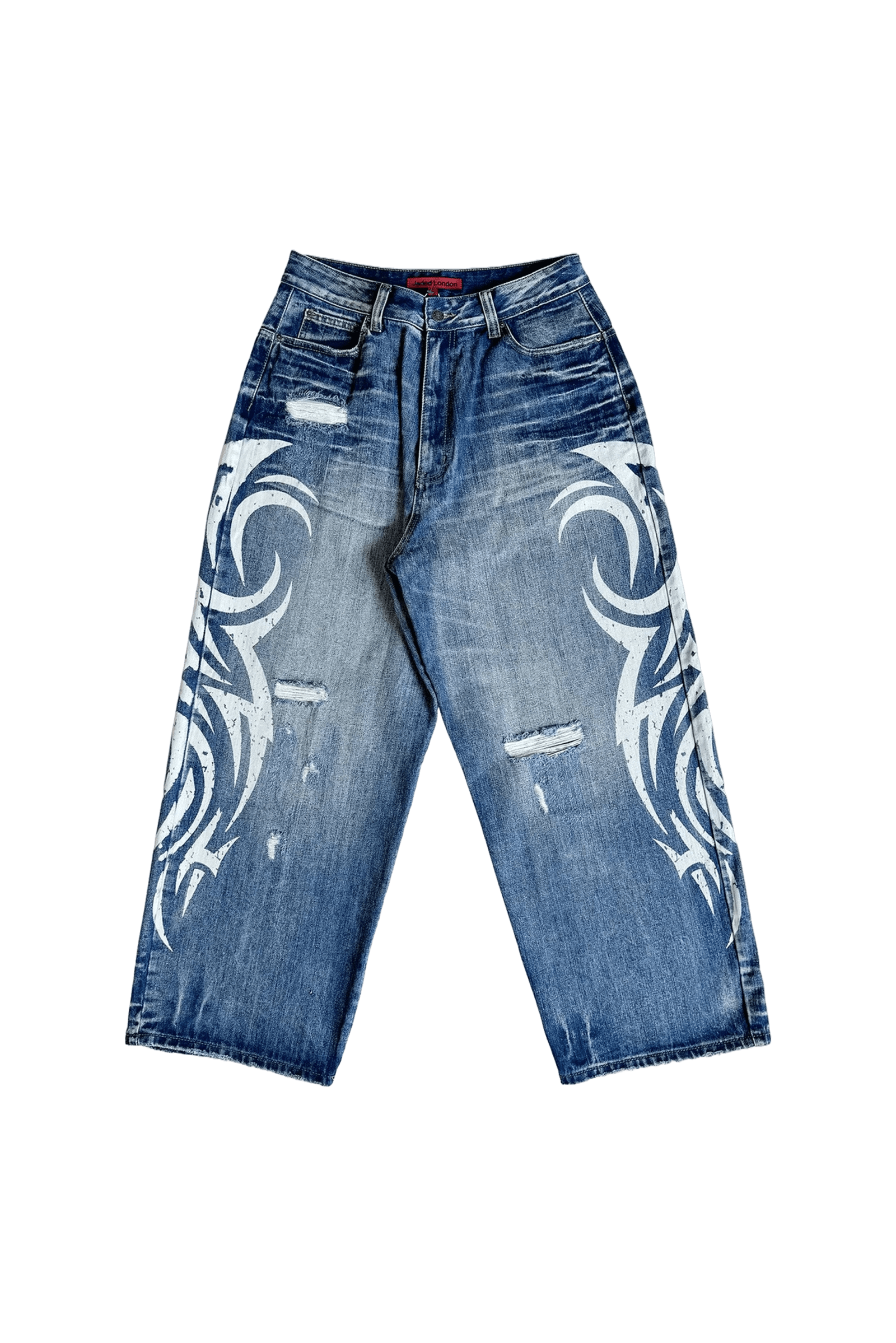 ◆JADED LONDON◆バーガンディウォッシュ XL コロッサスジーンズ Pink Blade XL Colossus Jeans | Jaded London | Clothing