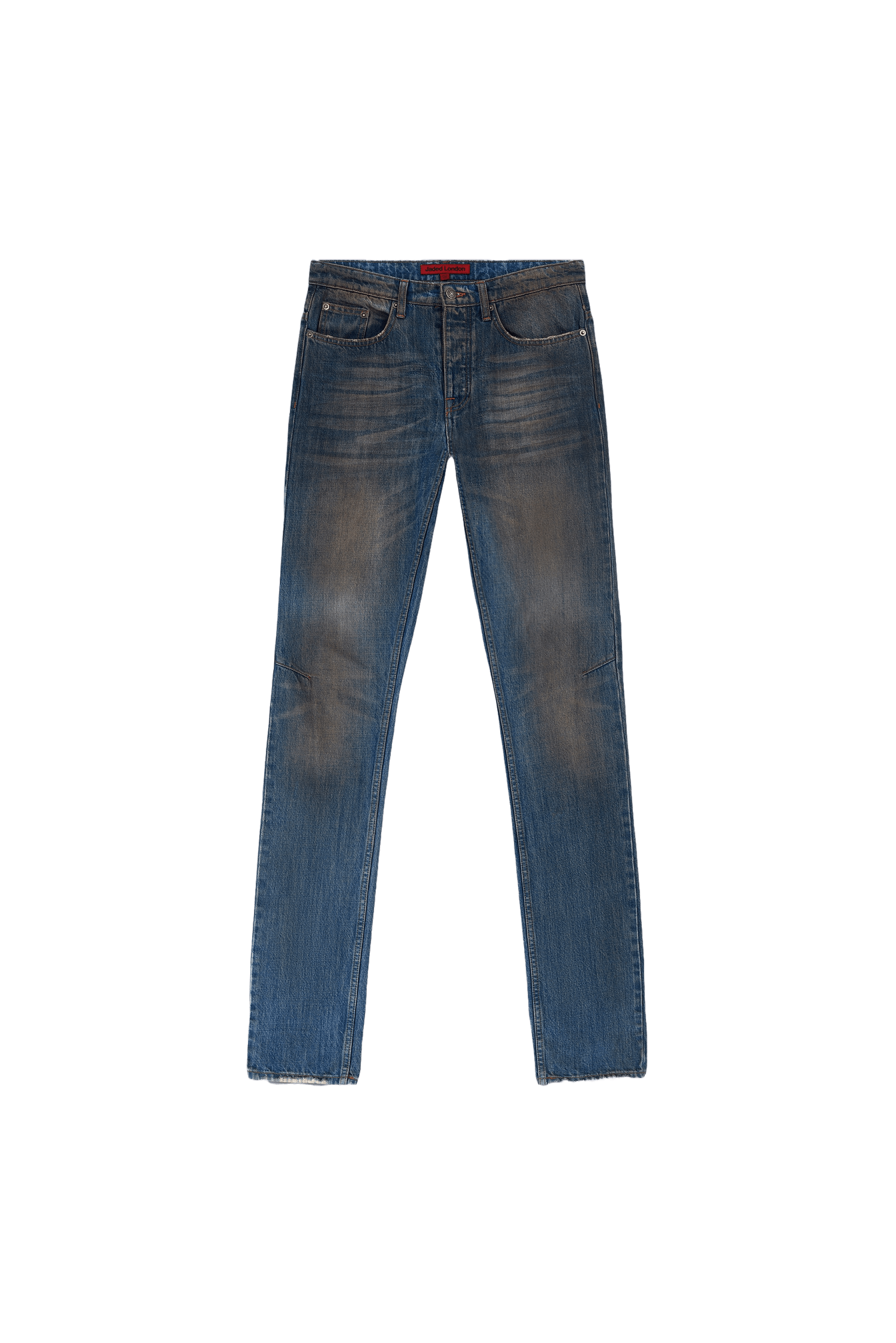 EMOHA Dirty Wash Distressed Spray Jeans main image 1