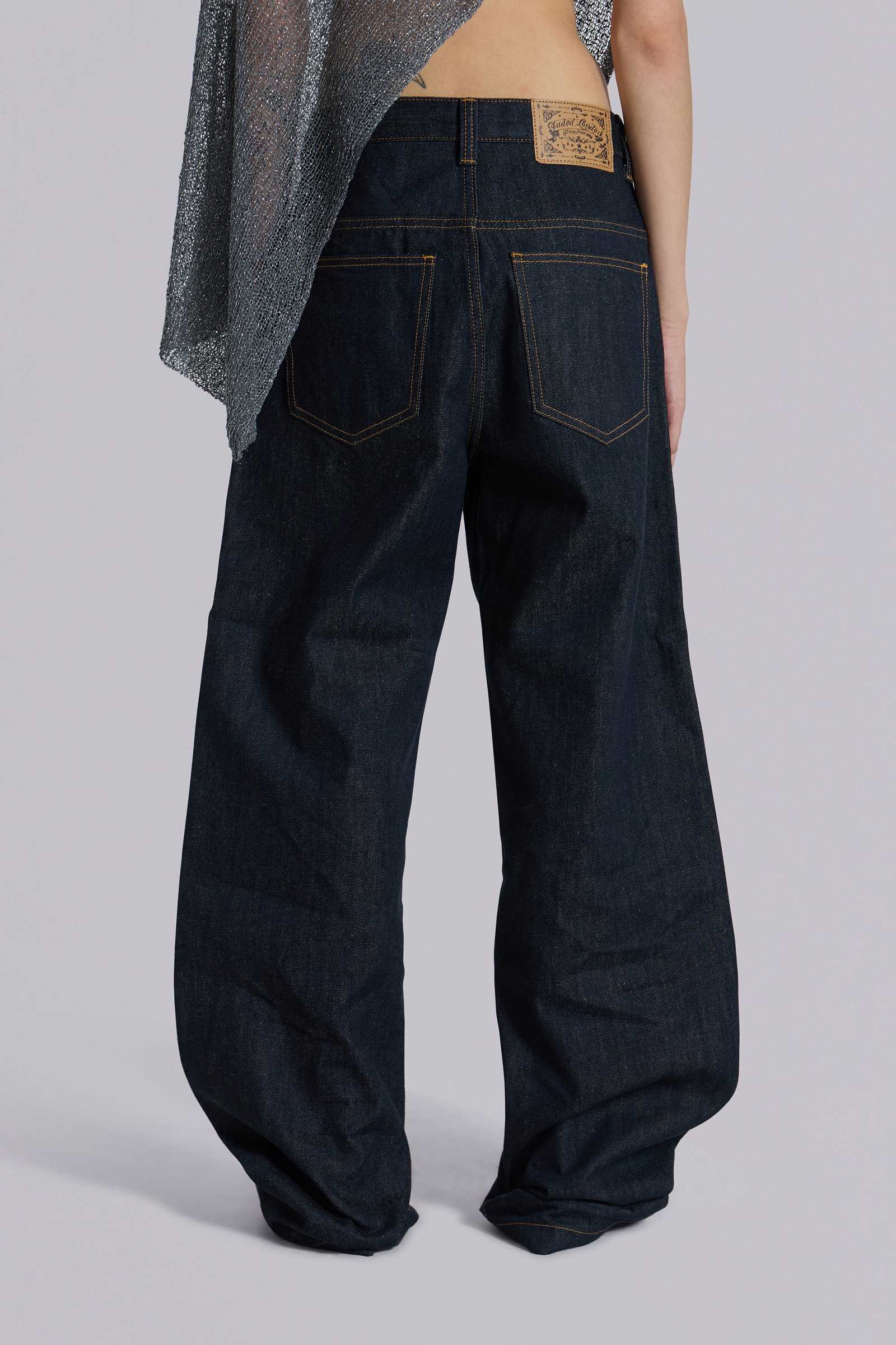 値段交渉◯ブラックデニム　JADED LONDON always supreme Jaded London DESTRUCTION Jeans Ripped/Distressed Straight