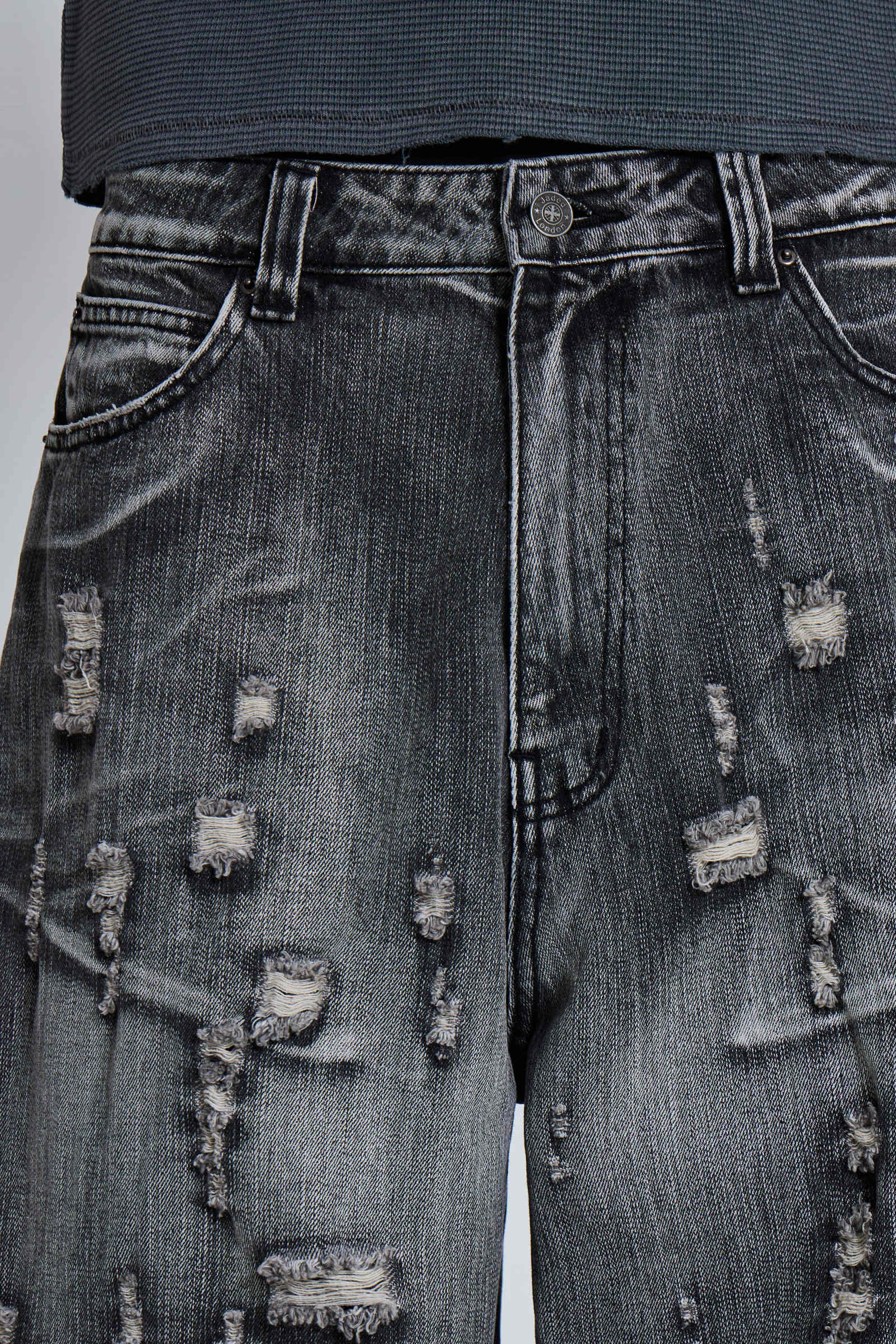 Bullet Hole XL Colossus Jeans | Jaded London | Clothing