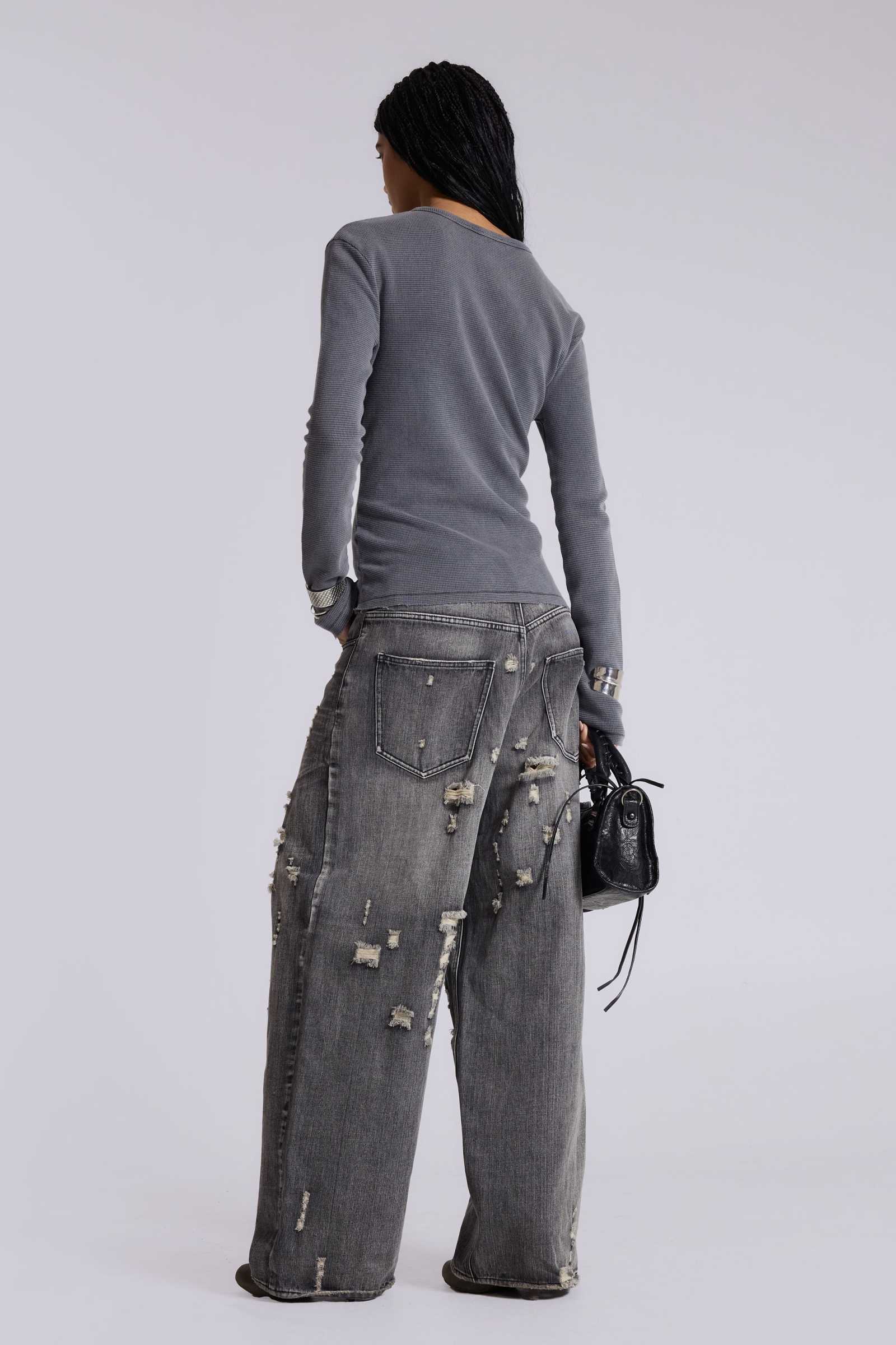 Bullet Hole XL Colossus Jeans | Jaded London