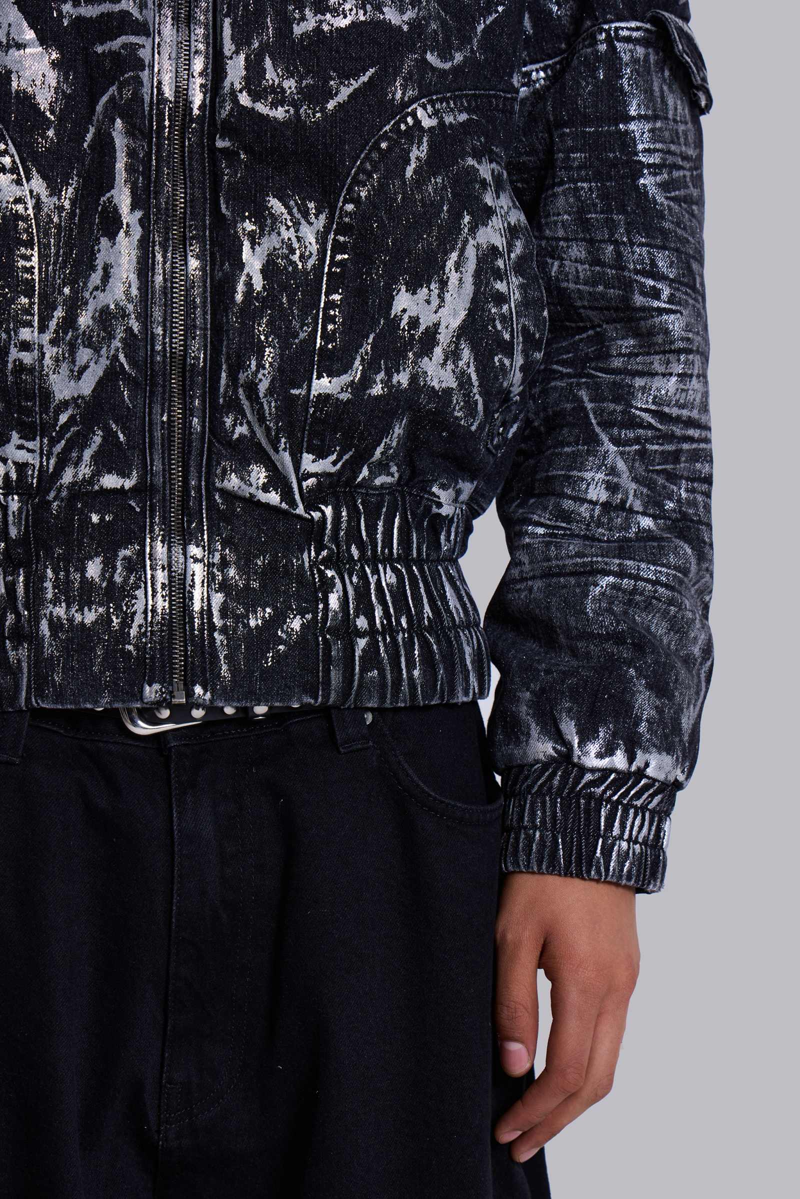 Gunmetal Mashru Top - Size Small