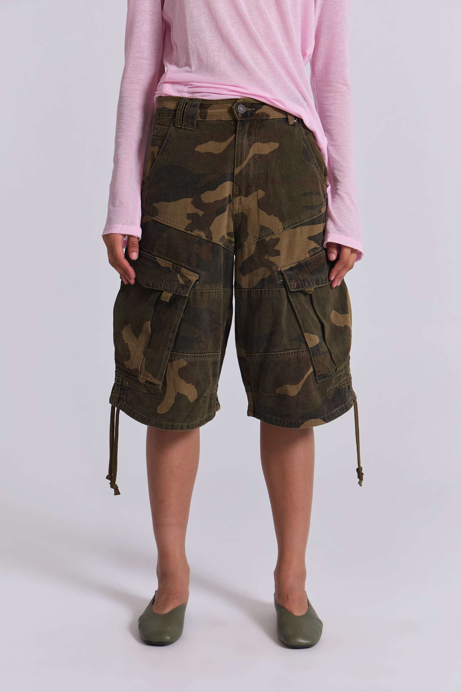 Shop Cadet Camo Shorts Jaded London Clothing