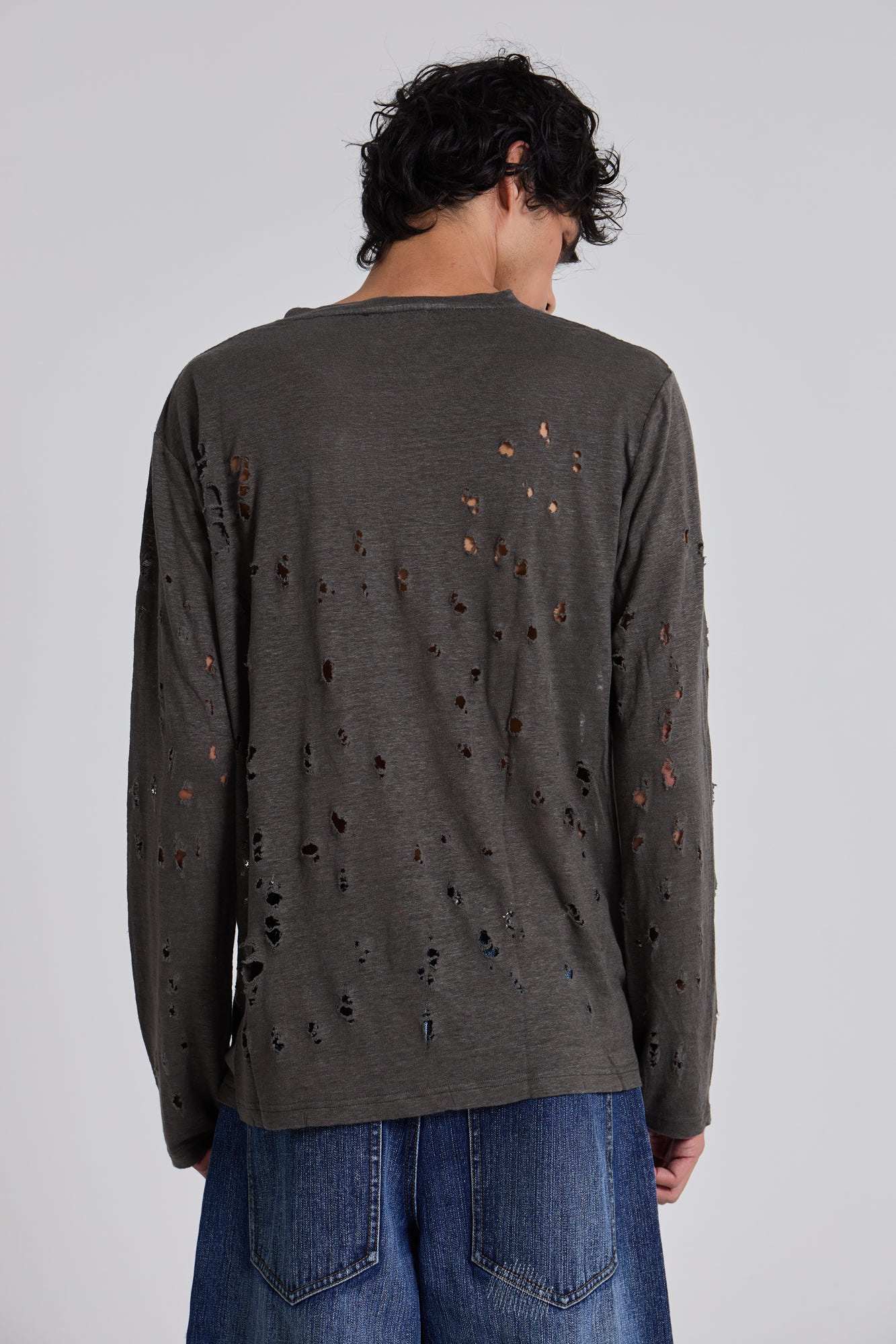 Rifle Distressed Knit Top | Jaded London | Clothing