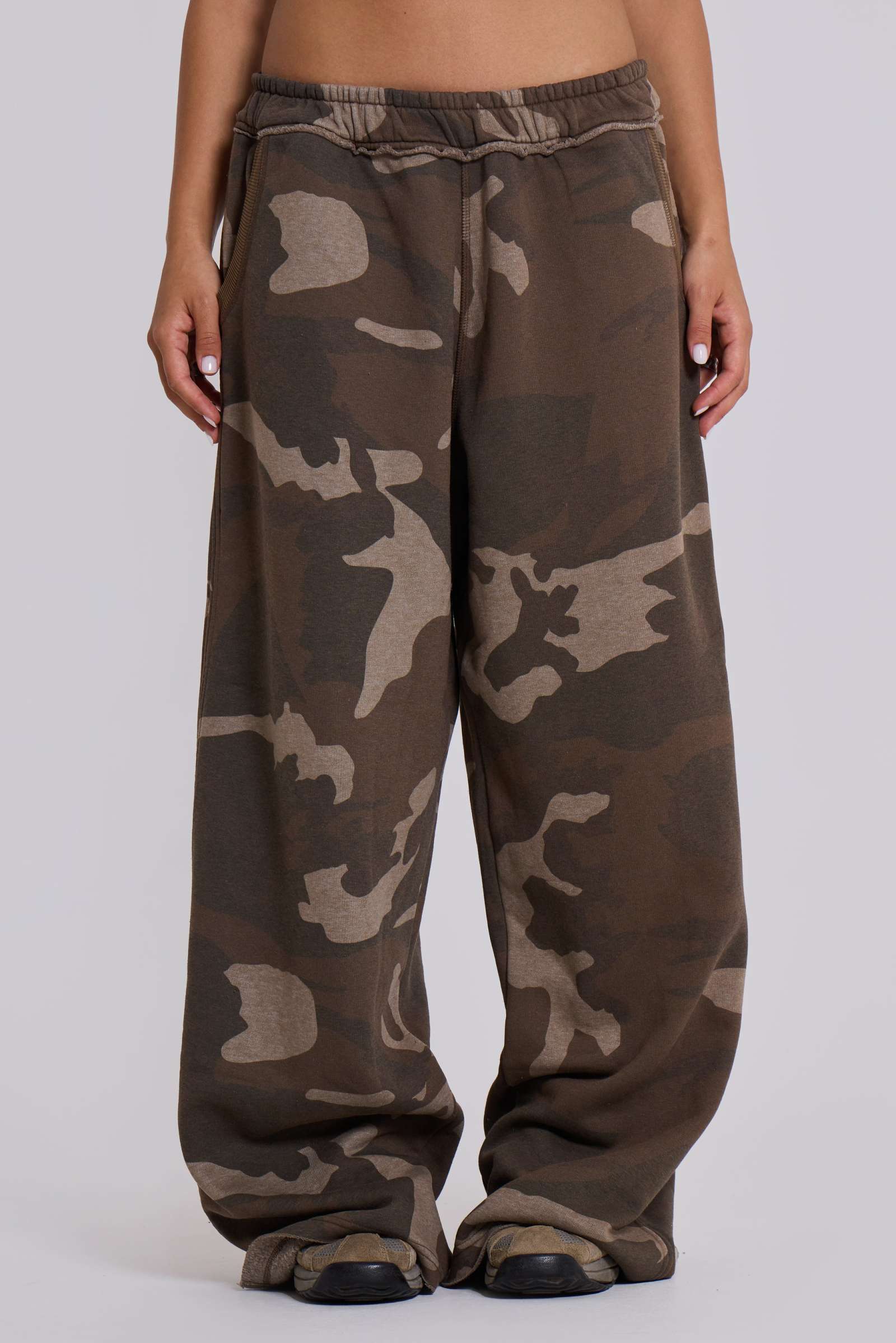 Moxidress Drawstring Waist Pockets Camo Jogger