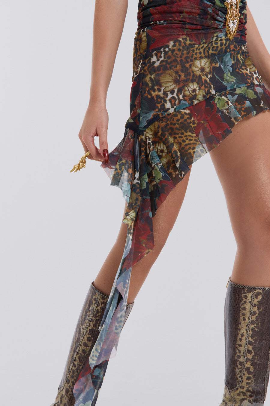 Patience Plunge Mini Dress