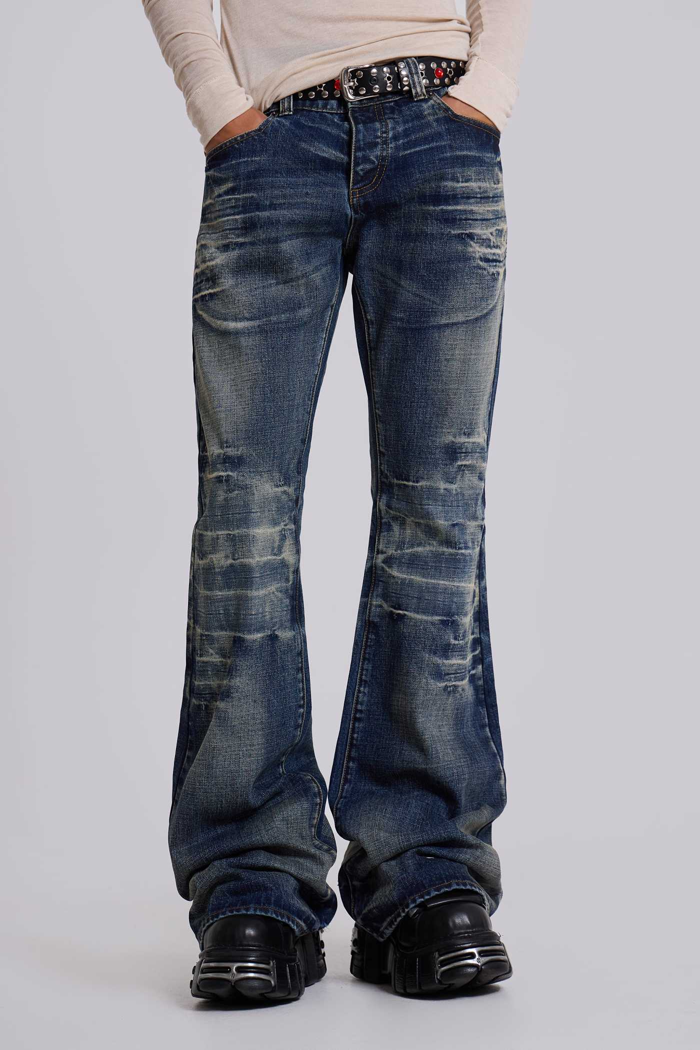 Mid Blue Drift Bootcut Jeans