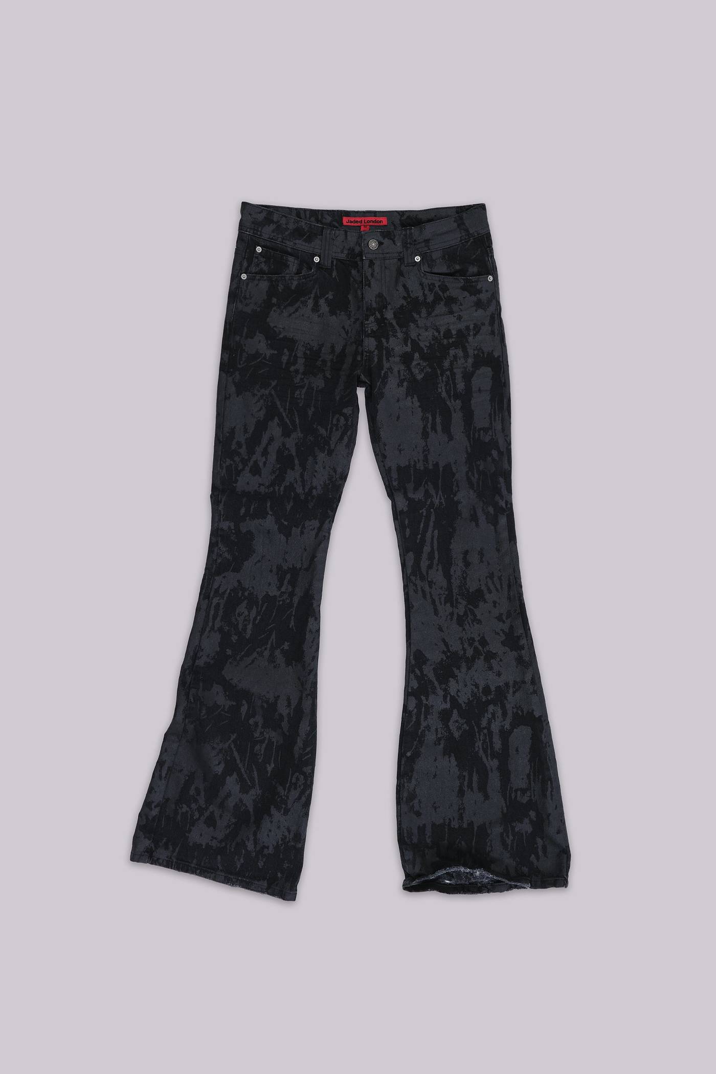 Wax Coated Drift Bootcut Jeans