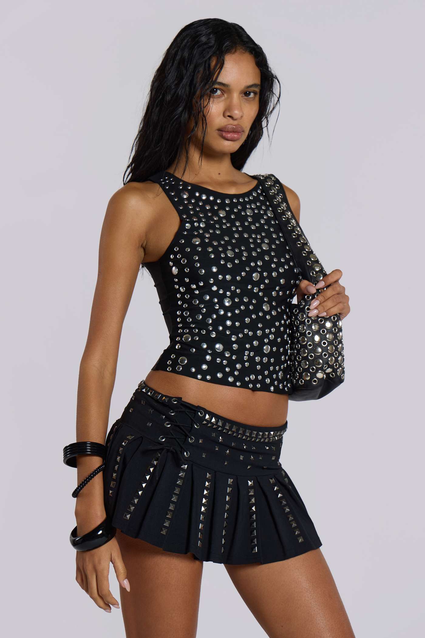 Silvra Studded Tankini Vest