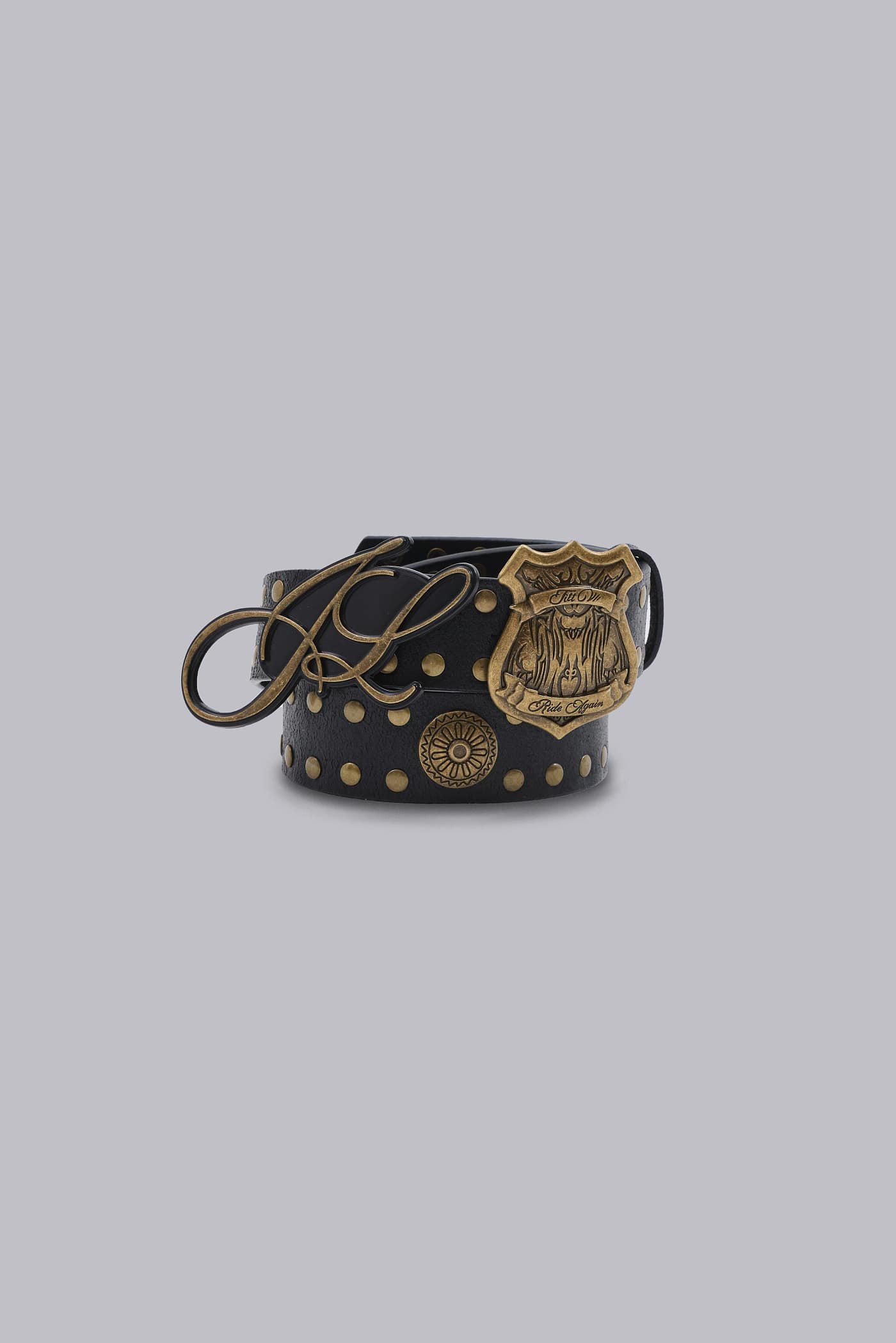 Shield Double Buckle Belt
