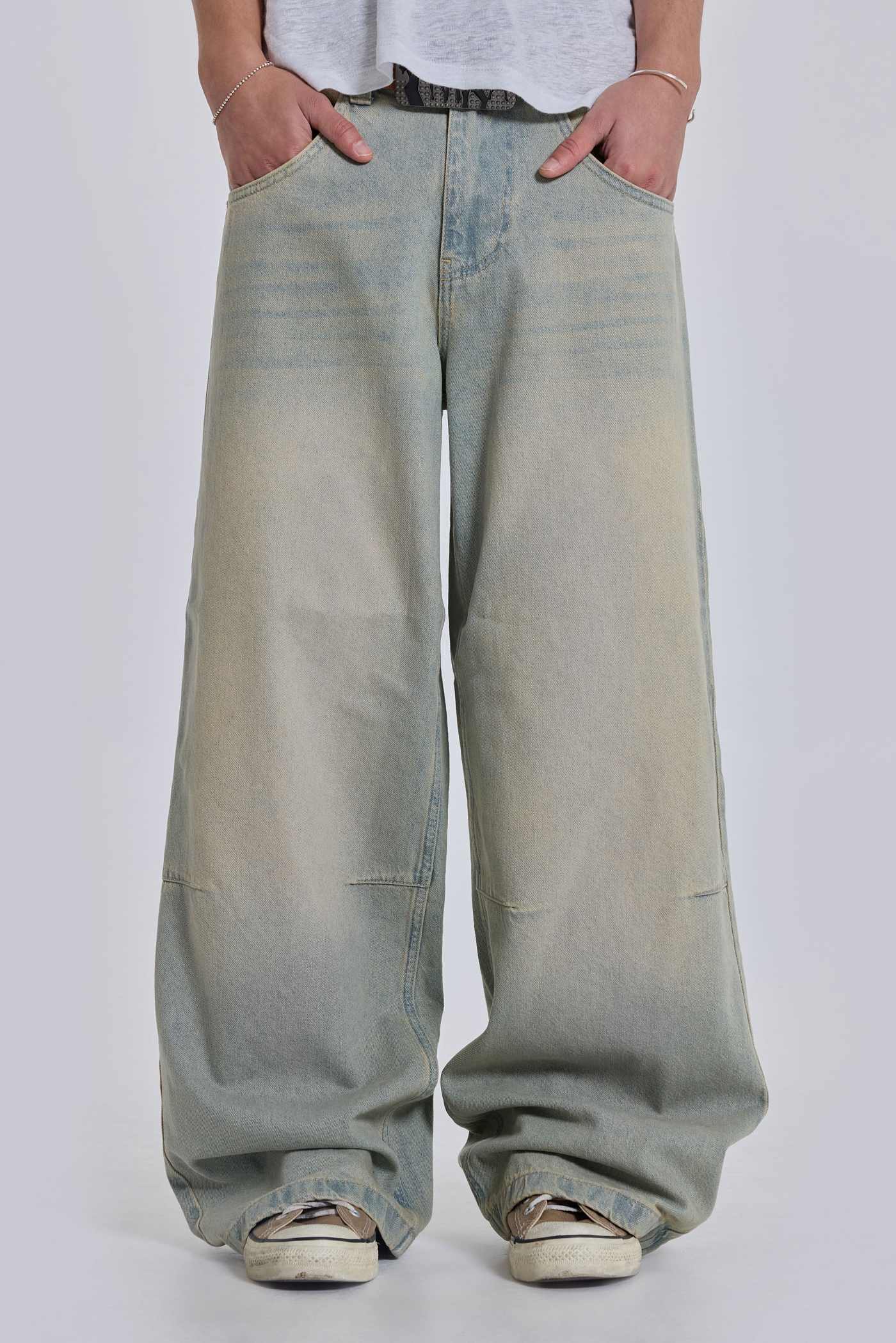 Shop Light Wash Colossus Fit Jeans | Jaded London | Clothing