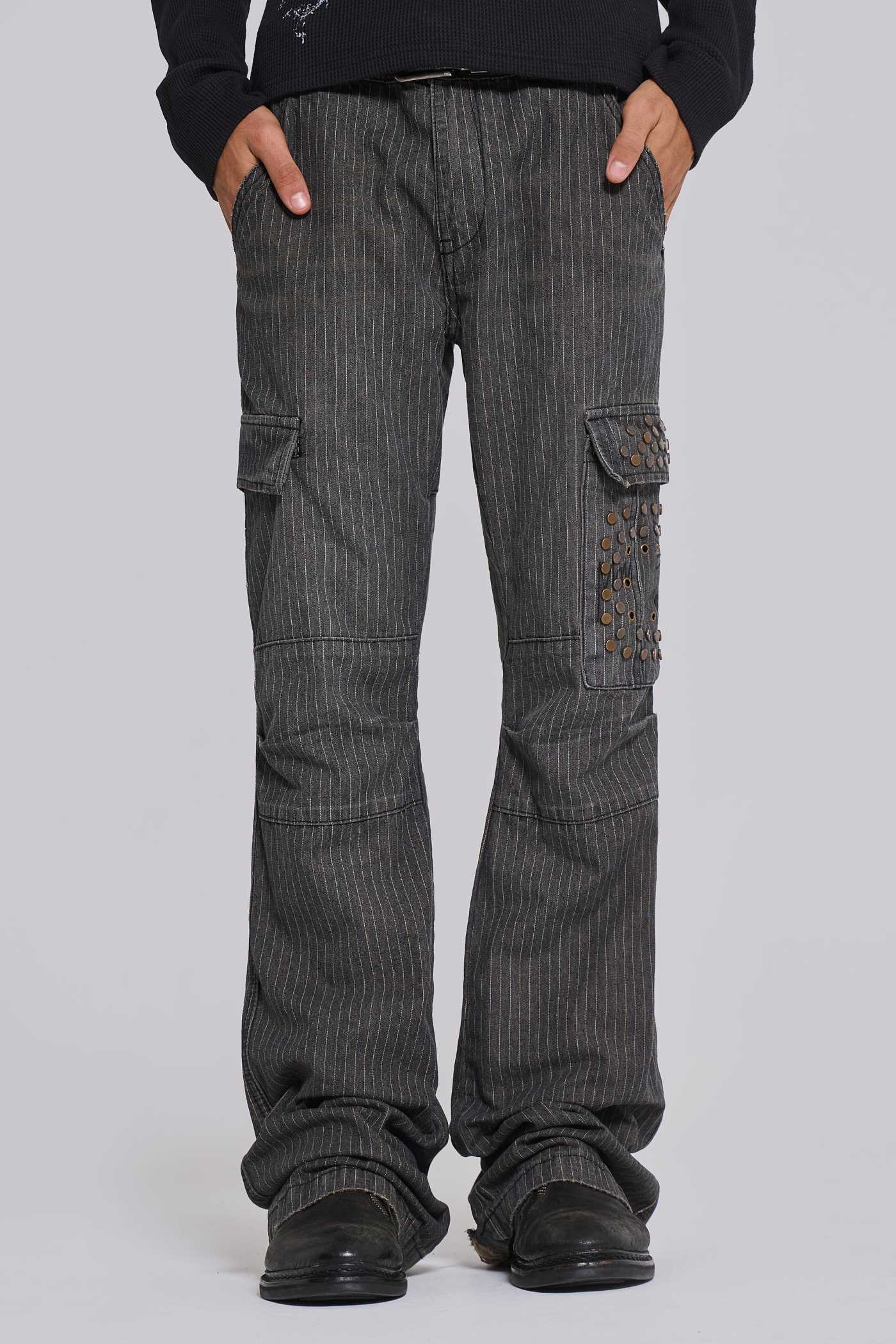 Kita Bootcut Pinstripe Cargo Pants