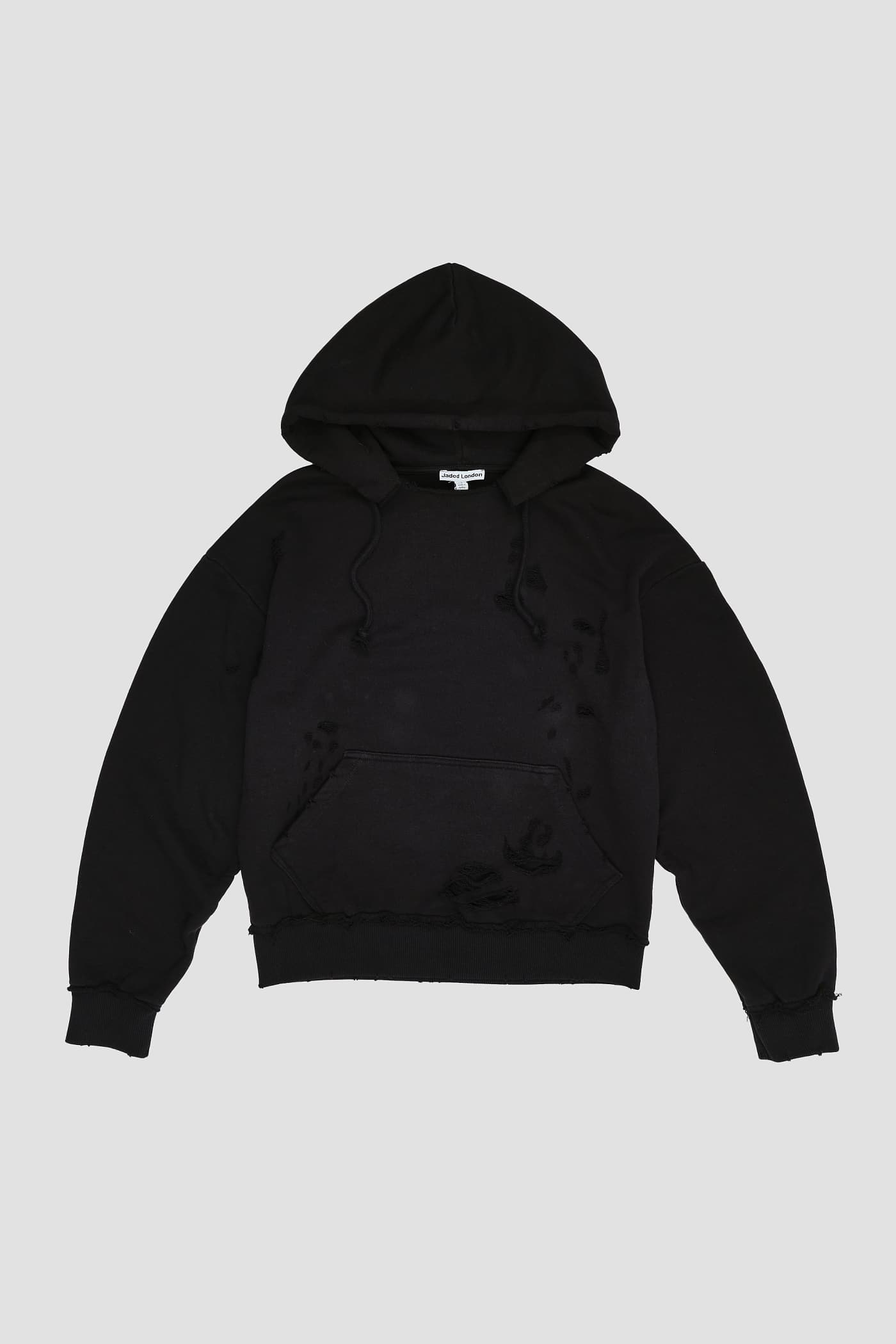 Pullover Bitten Hoodie in Black