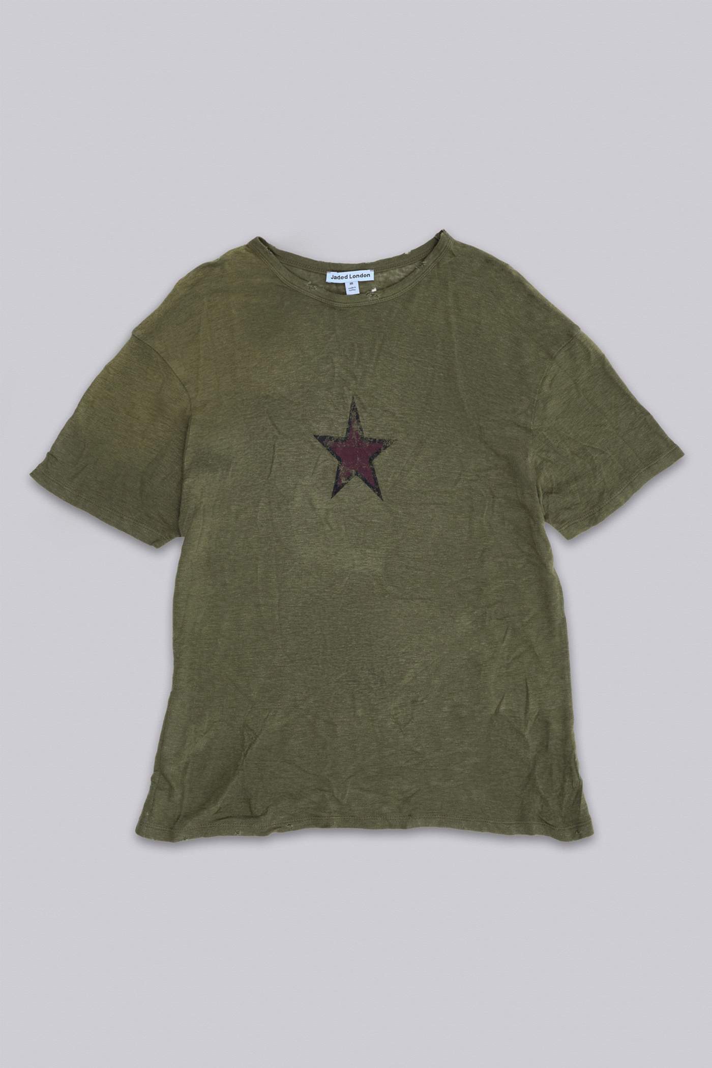 Green Star Sun Faded T-Shirt