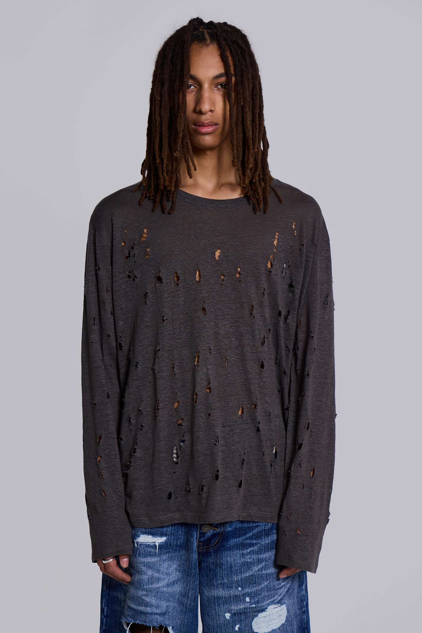 Rifle Distressed Knit Top