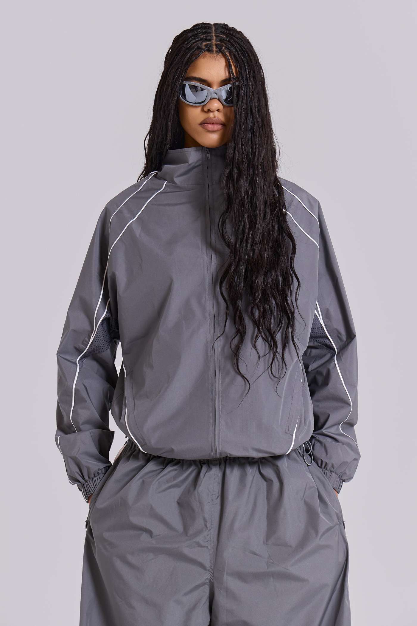 Grey Vapor Tracksuit Top