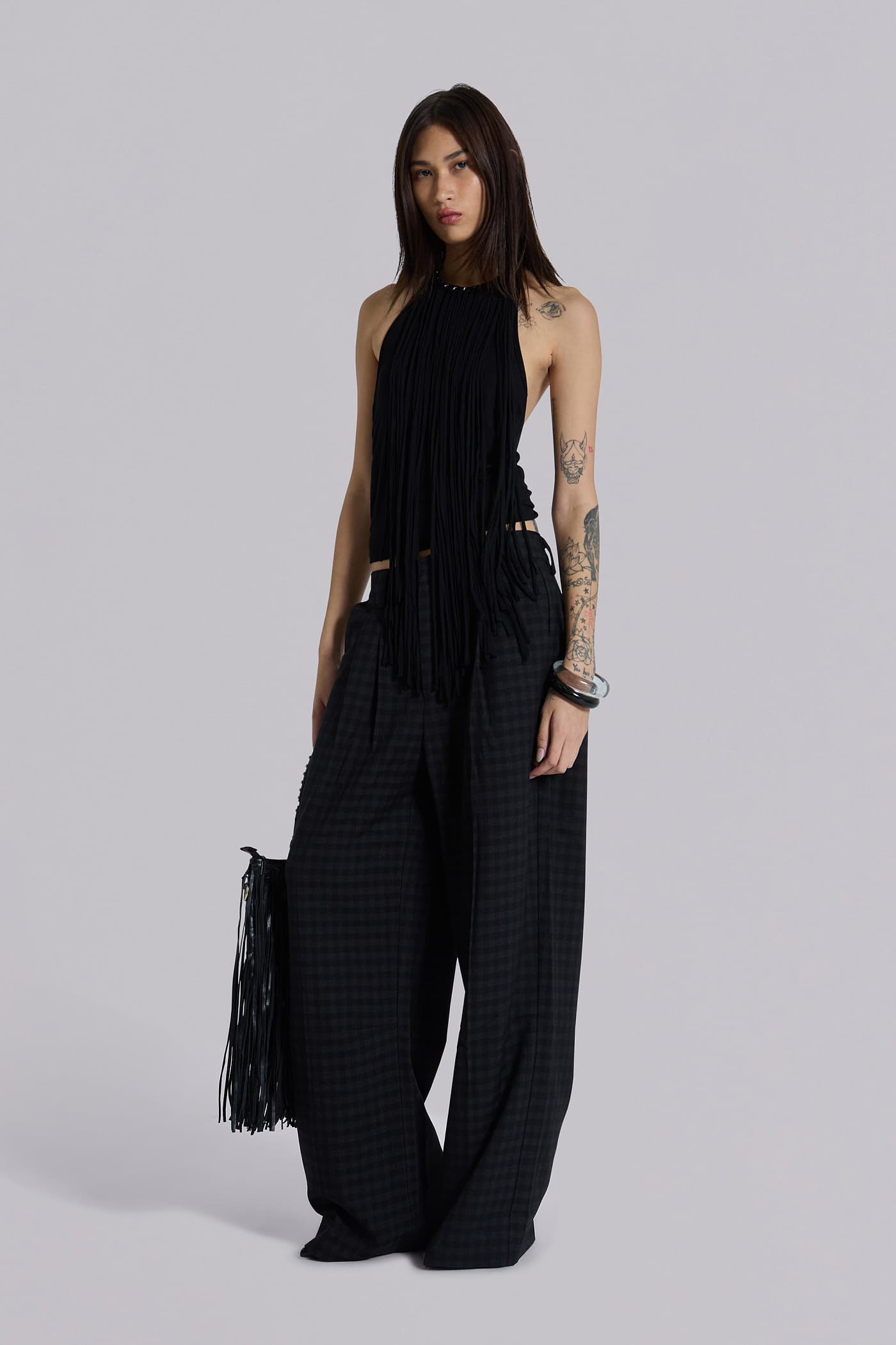 Gingham Goliath Suit Pants