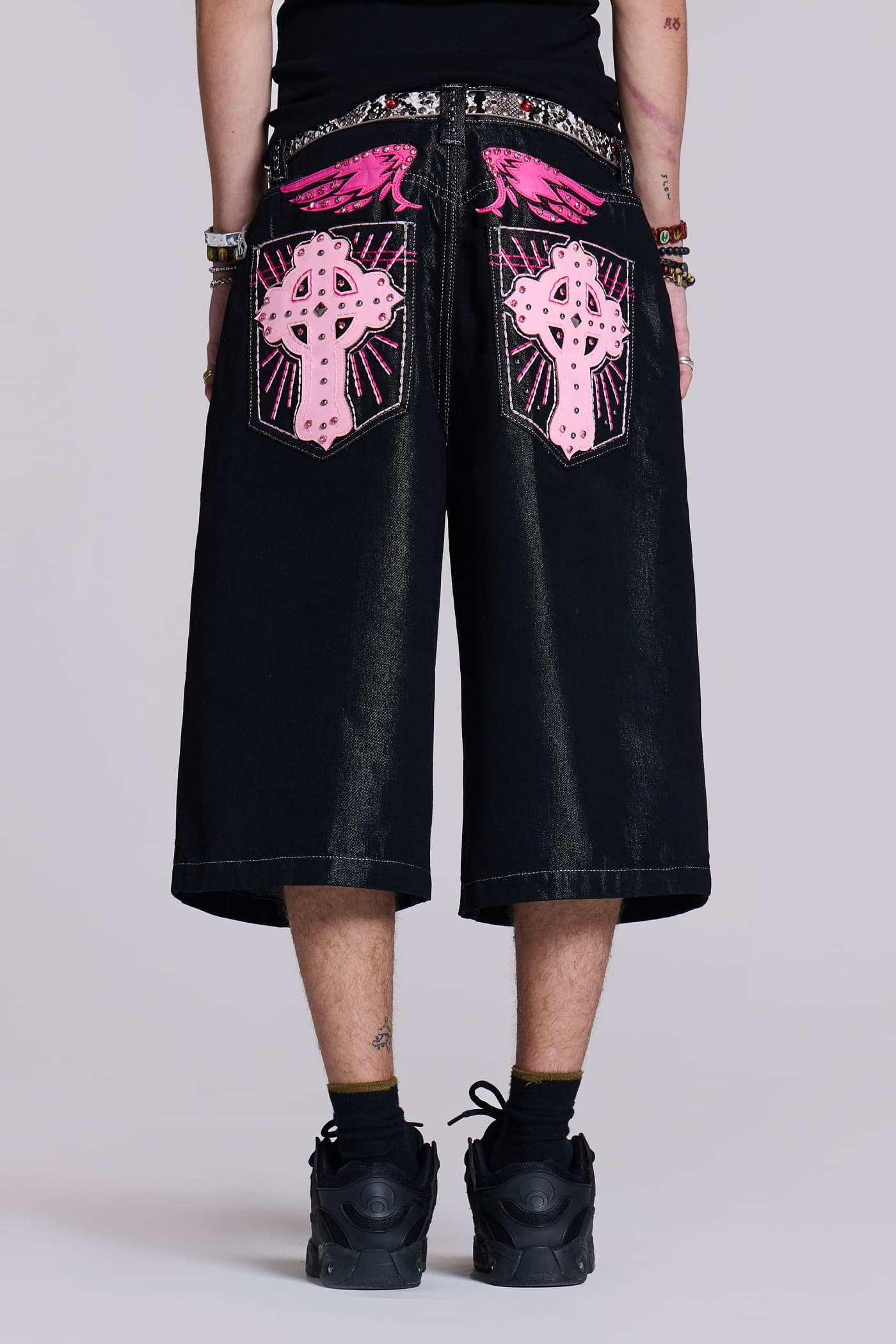 Sapphire Cross Colossus Shorts | Jaded London | Clothing