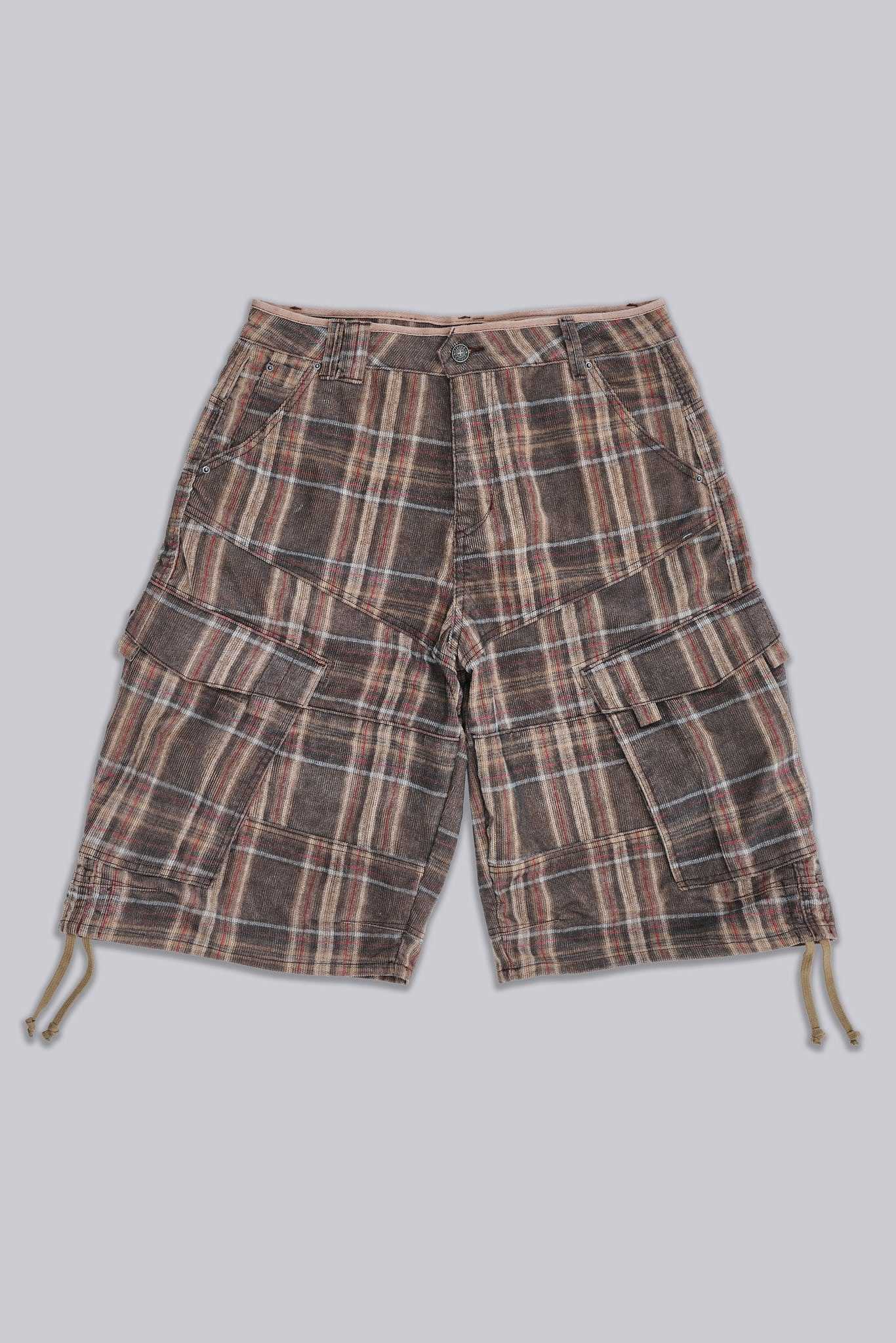 Brown Check Cadet Shorts