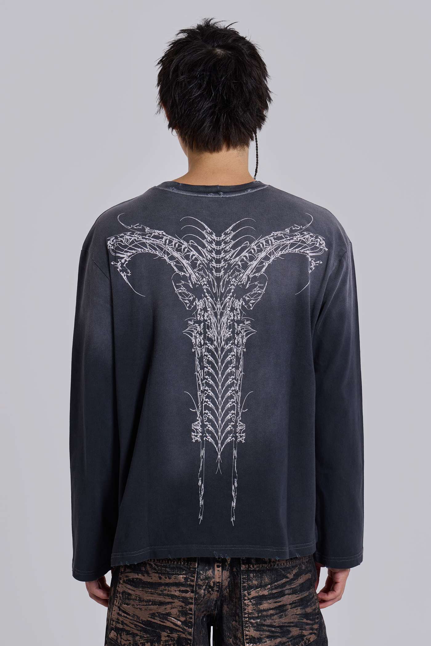 Opaque Navy LS Top