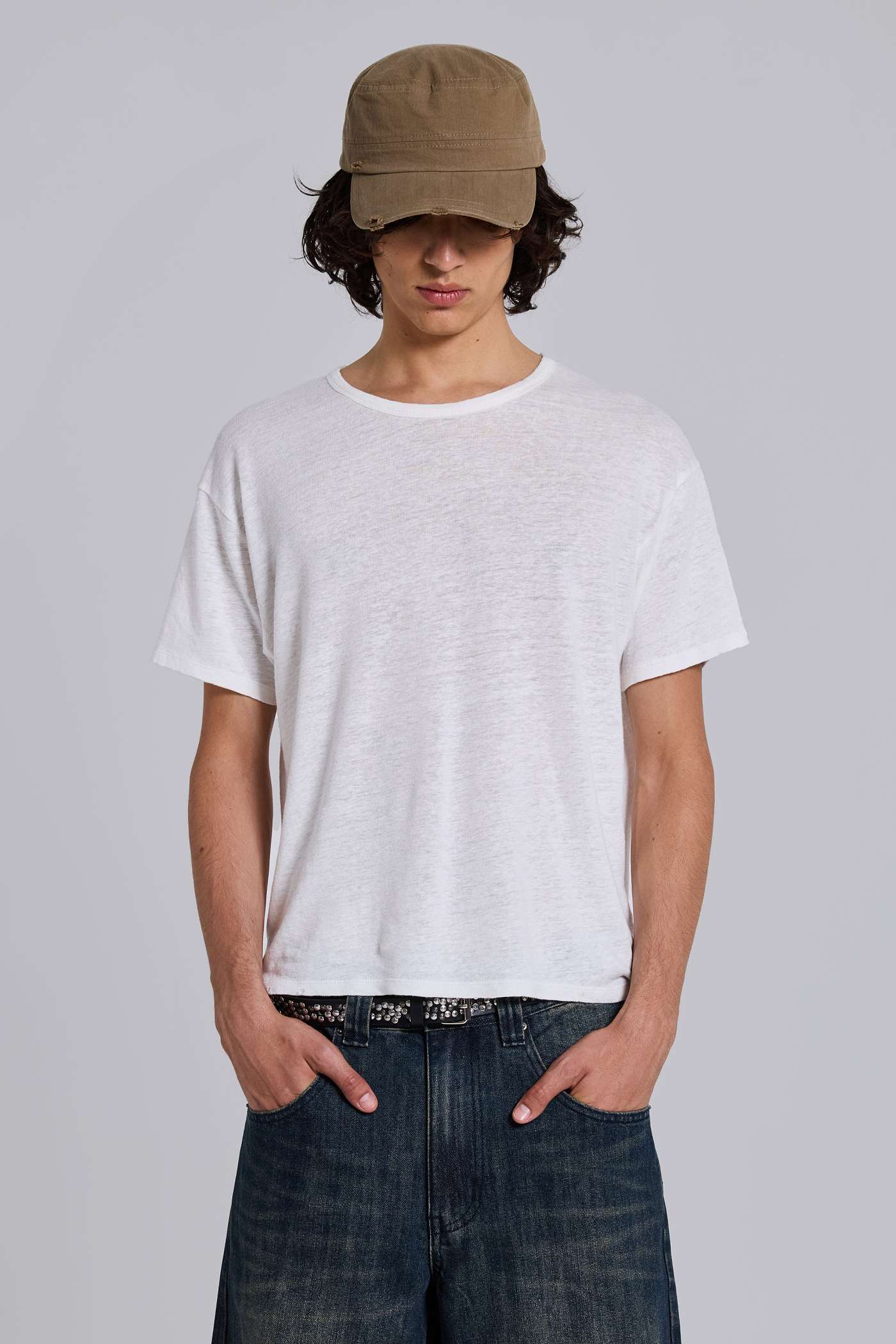 Slub White T-Shirt