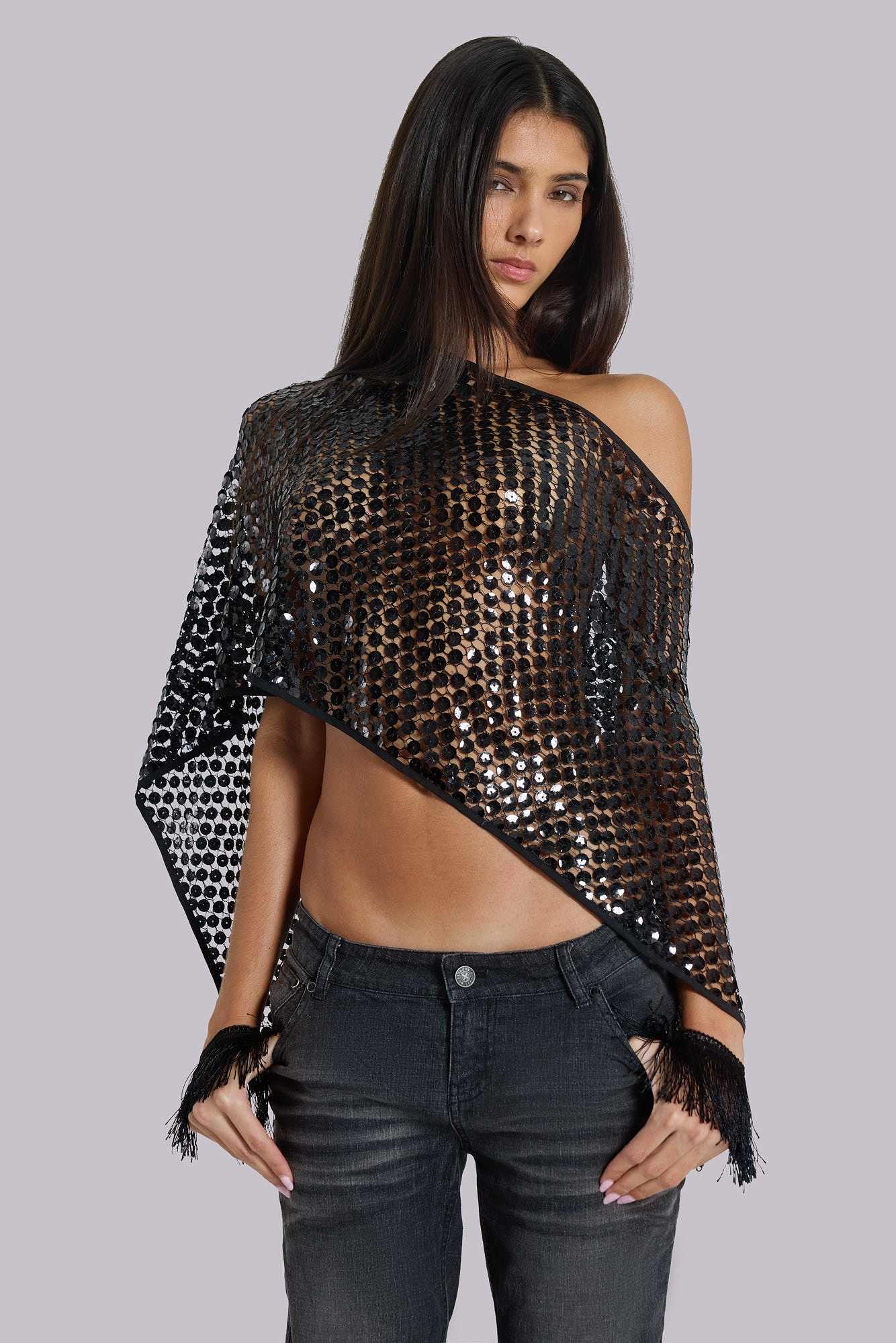 Noctis Sequin Cape