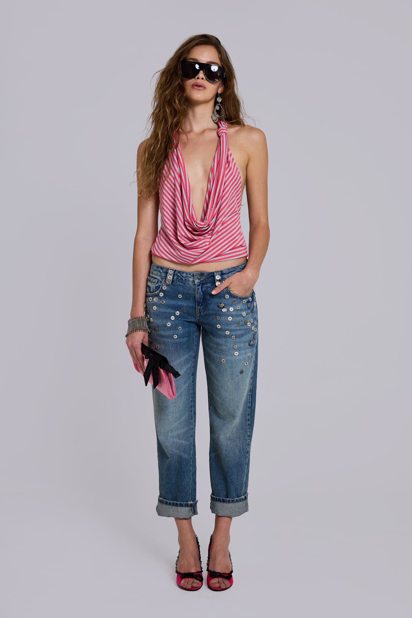 Cooper Embellished Crop Jeans
