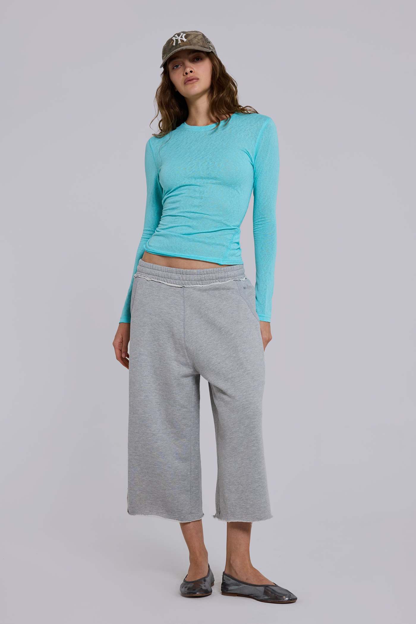 Monster 3/4 Grey Marl Shorts
