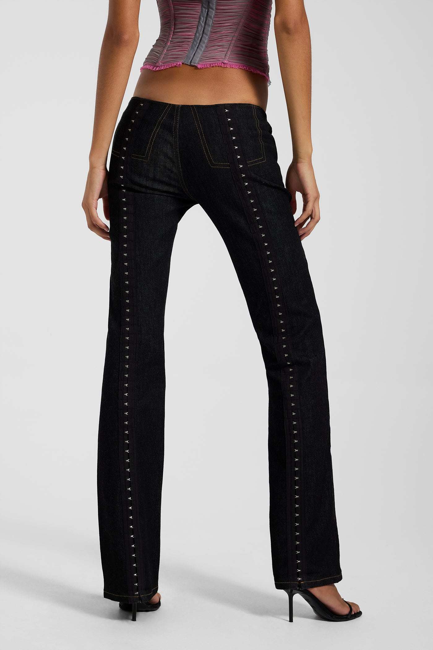 Rhiannon Extreme Low-rise Bootcut Jeans