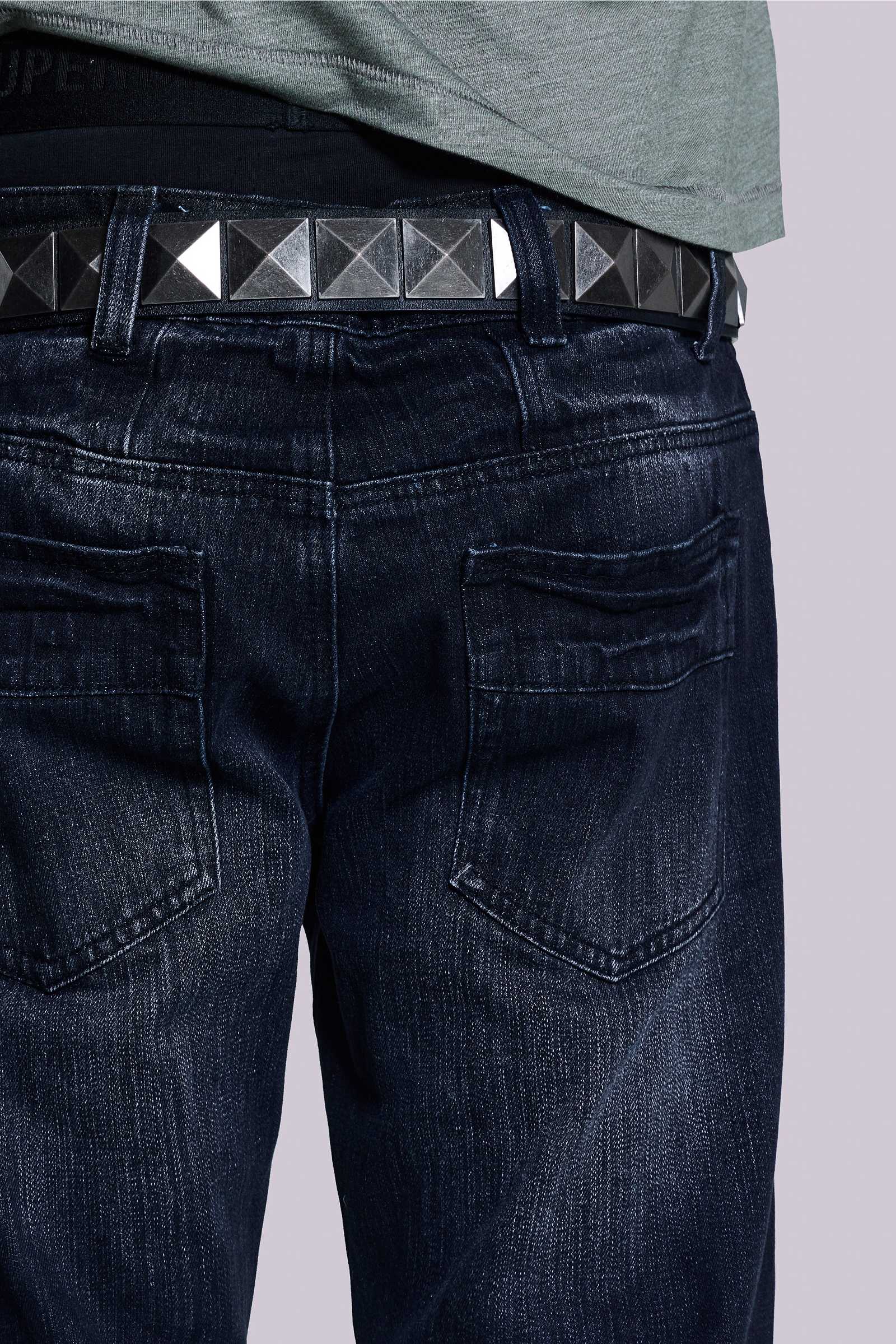 Indigo Creased Drift Bootcut Jeans