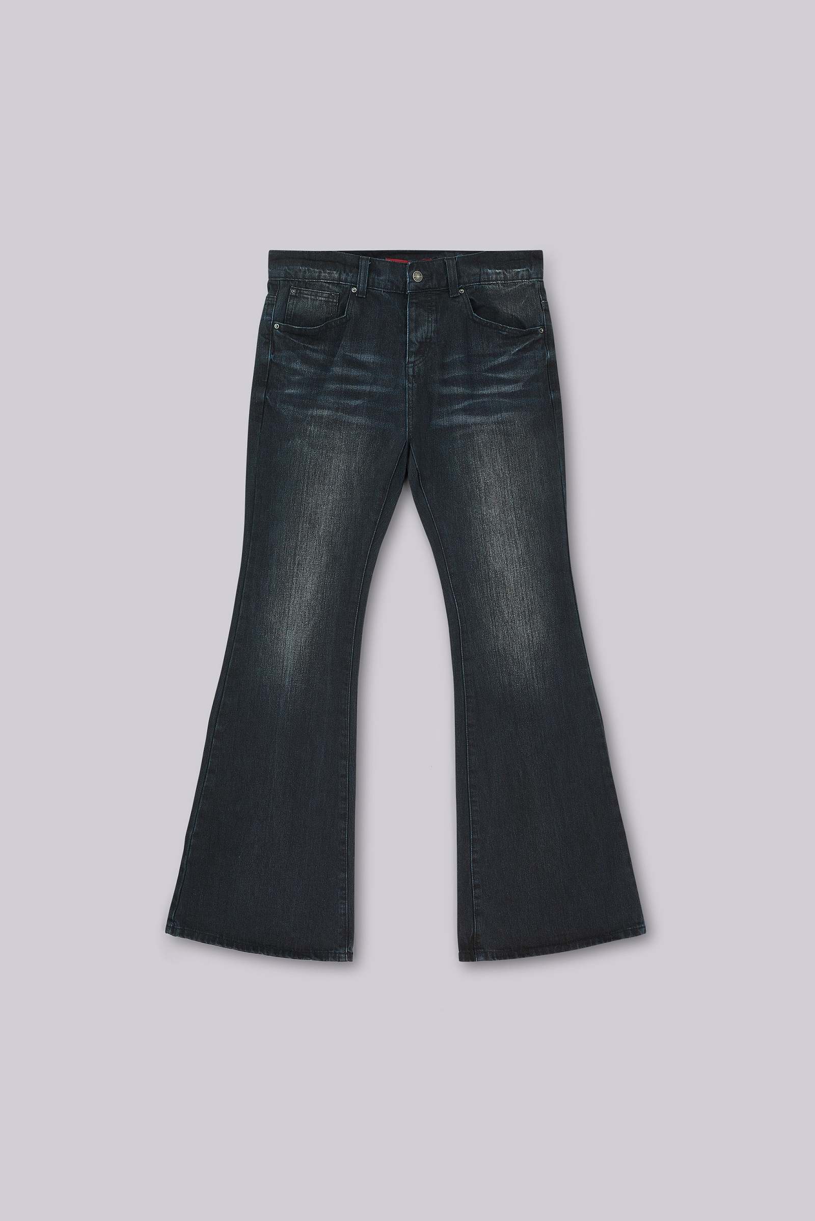 Indigo Creased Drift Bootcut Jeans
