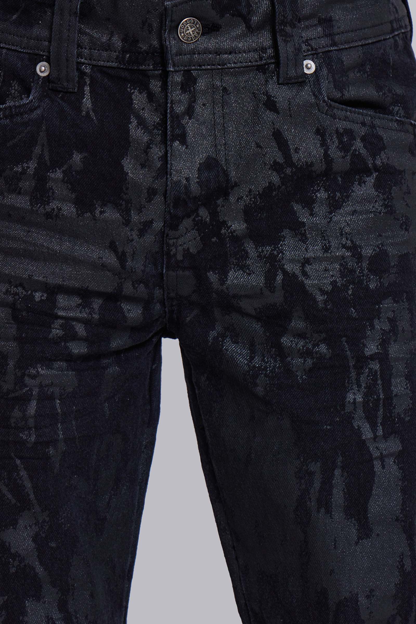 Wax Coated Drift Bootcut Jeans