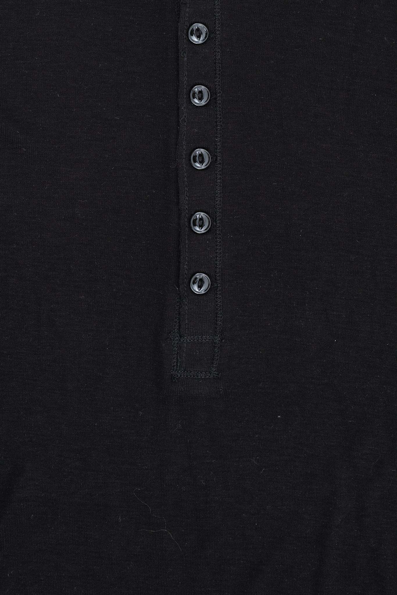 Black Haze Henley Top