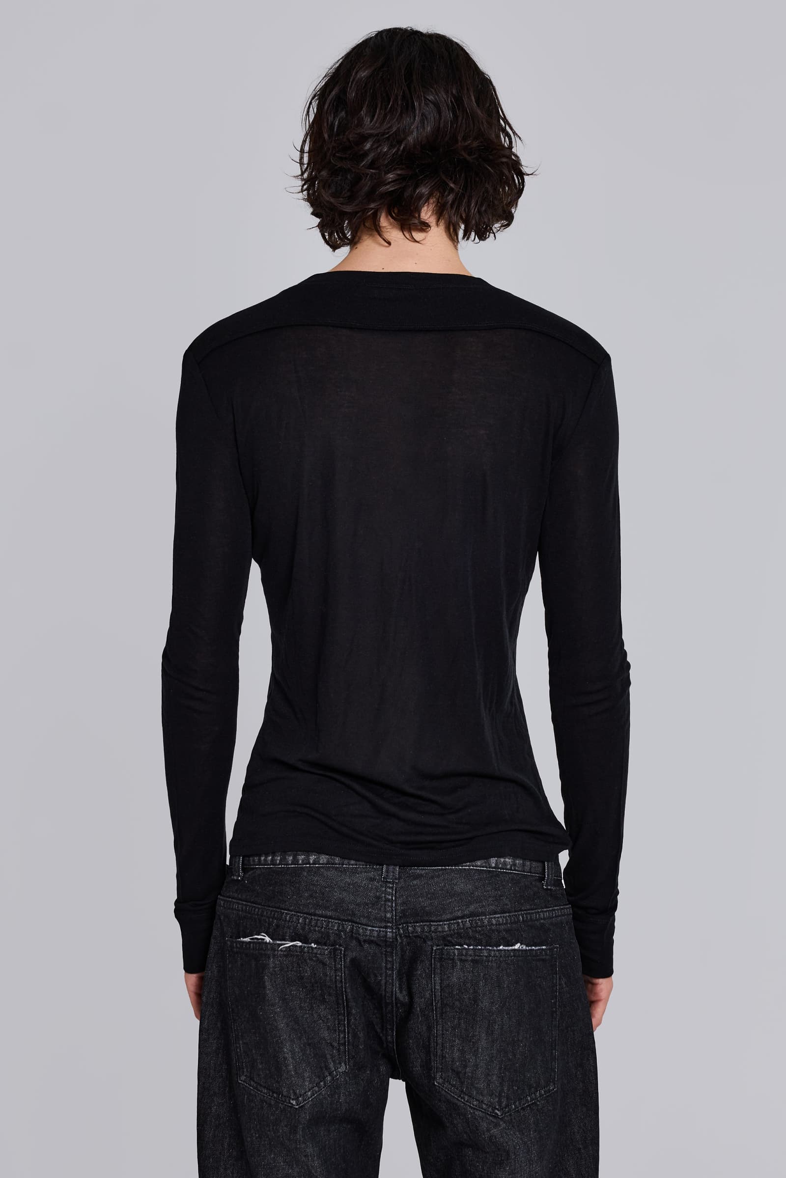 Black Haze Henley Top
