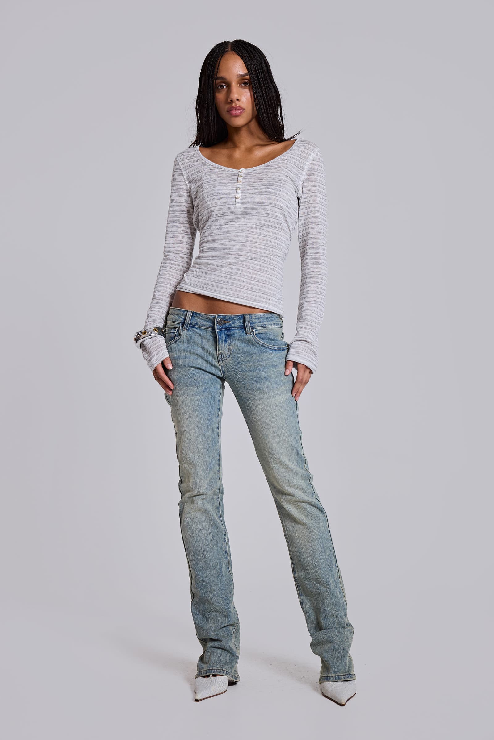 Cooper Bootcut Jeans in Light Blue
