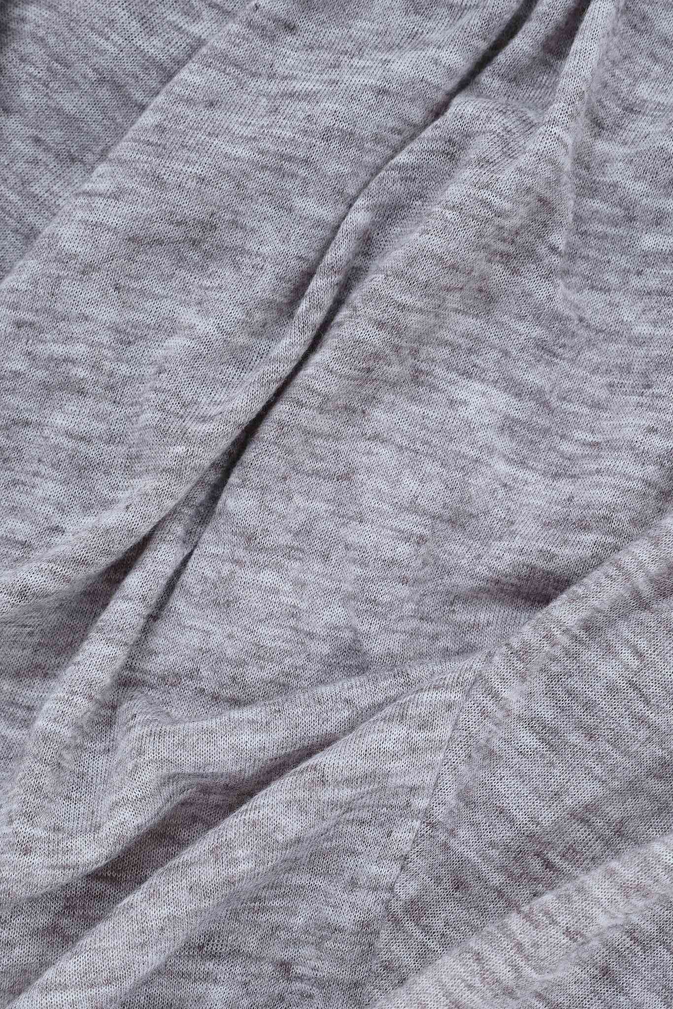 Grey Marl Haze Henley Top