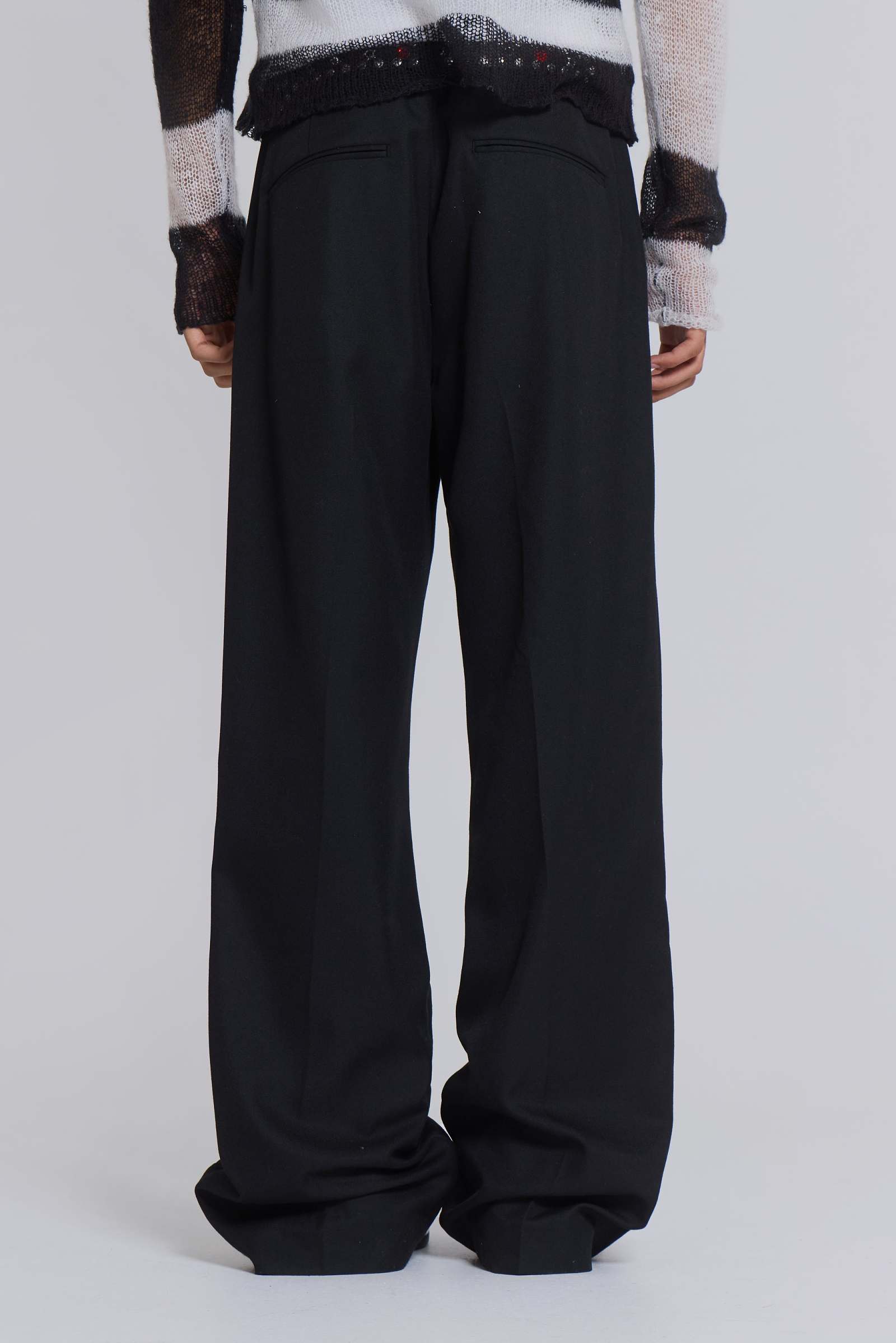 bootcut black dress pants Stacked Bootcut Suit Pants | Jaded London | Clothing
