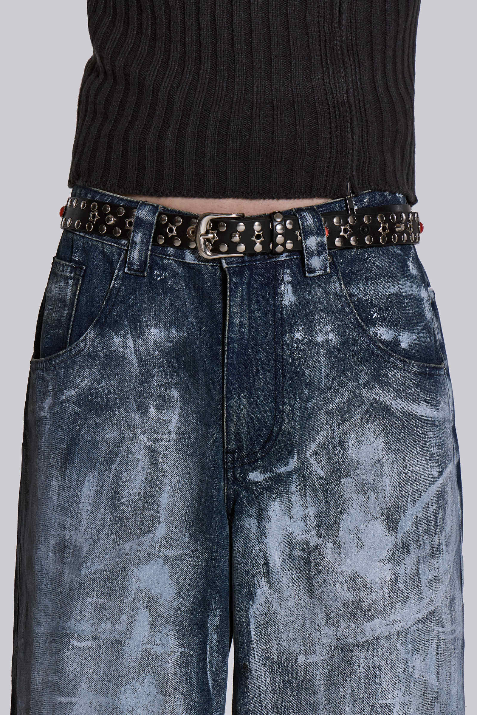 Black Starstud Belt