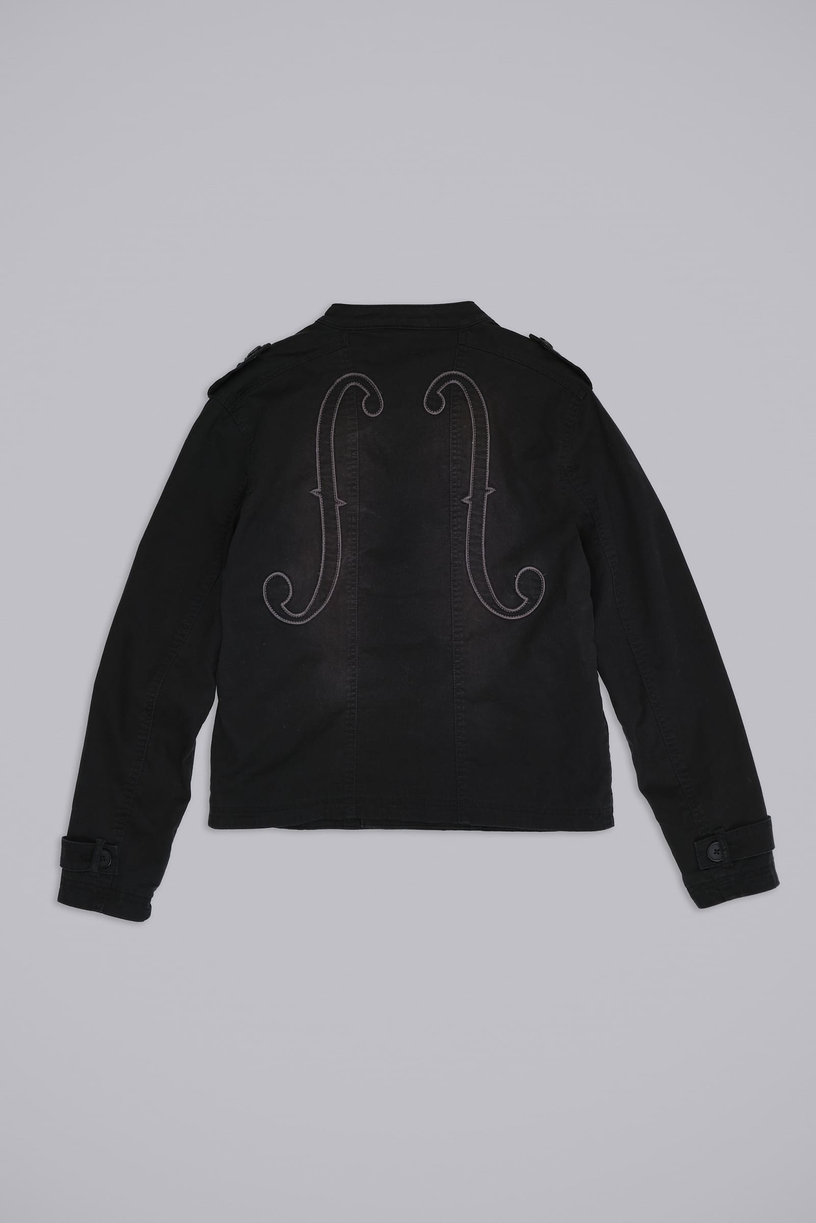 Violin Double Breasted Military Jacket