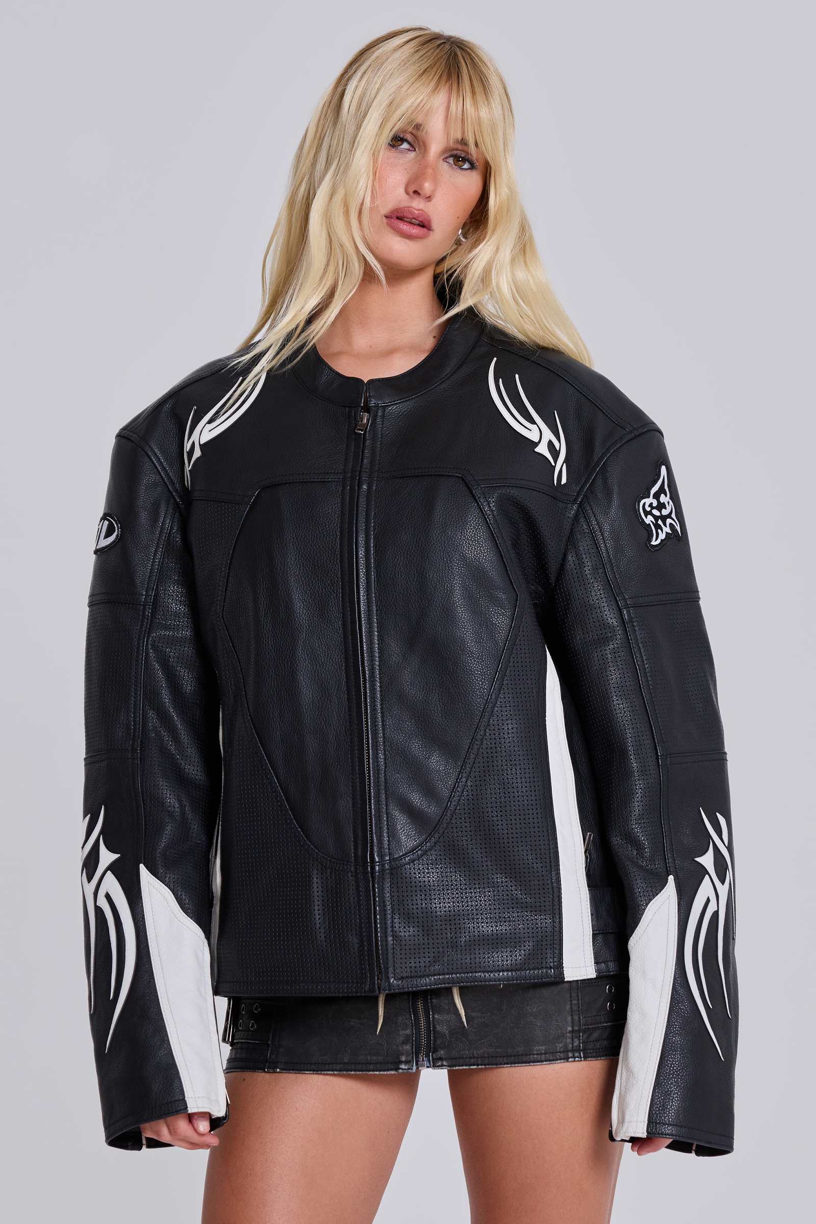 Crash Leather Biker Jacket | Jaded London | Clothing