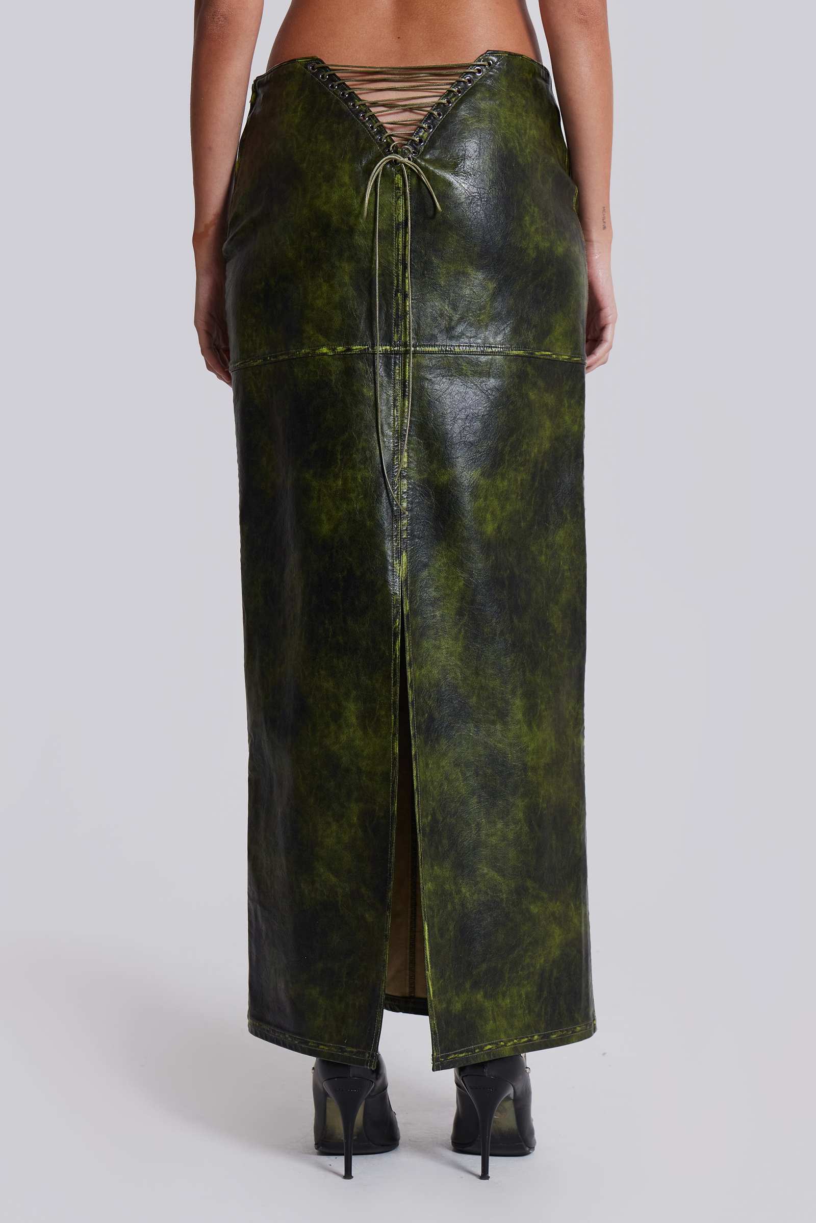 Venom Faux Leather Maxi Skirt
