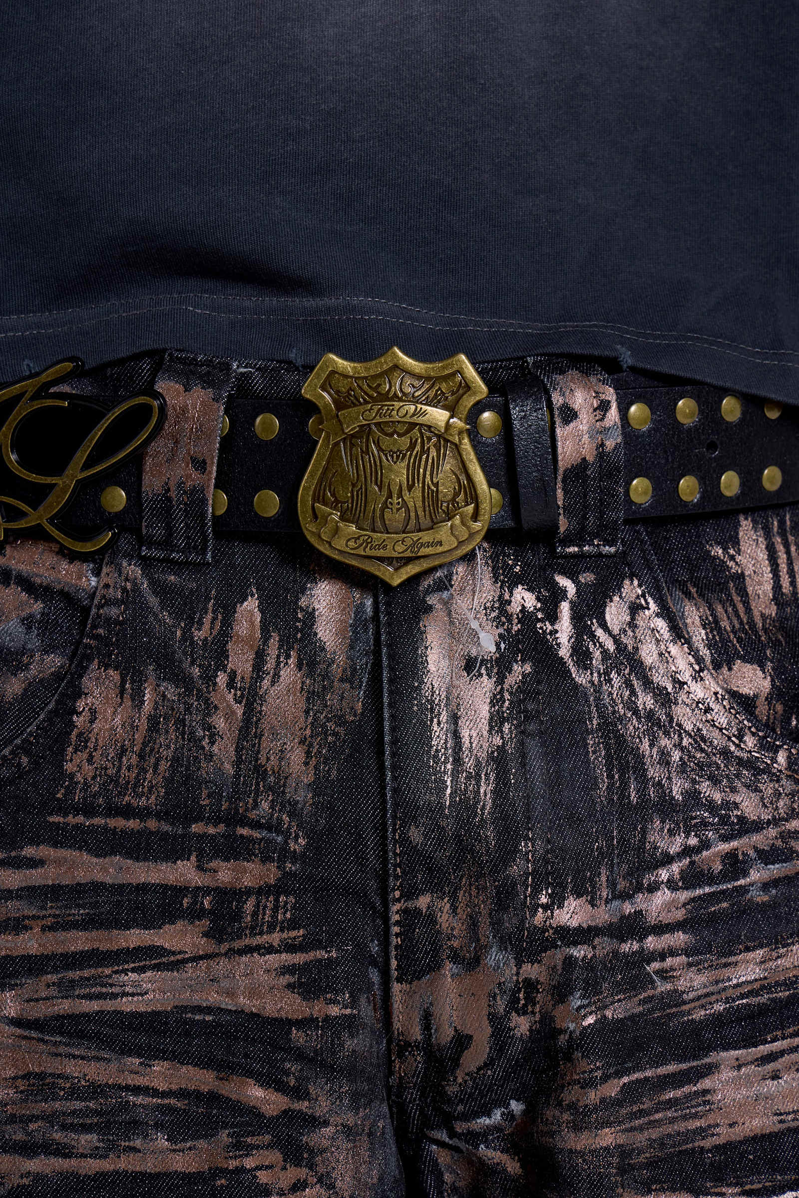 Shield Double Buckle Belt