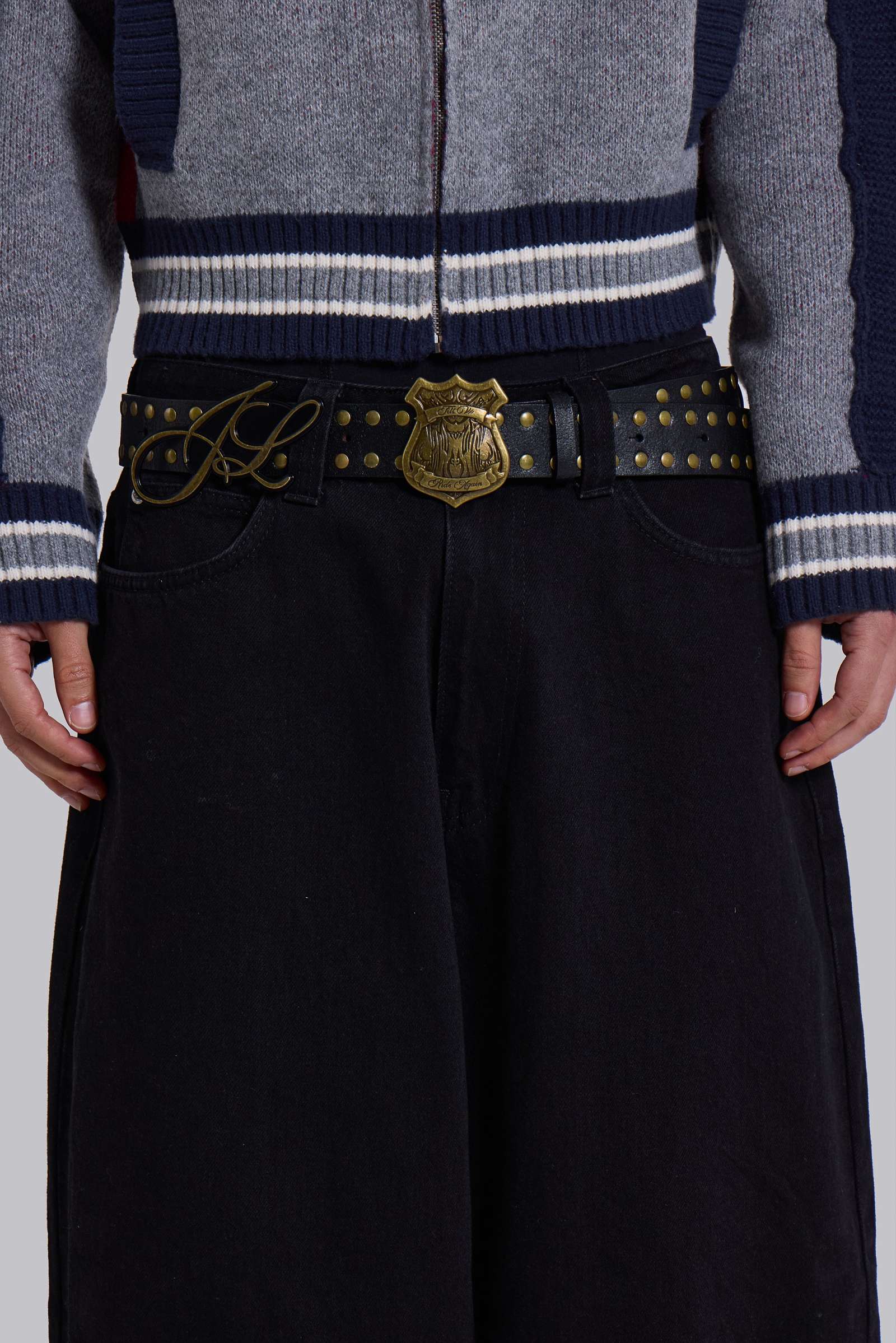 Shield Double Buckle Belt