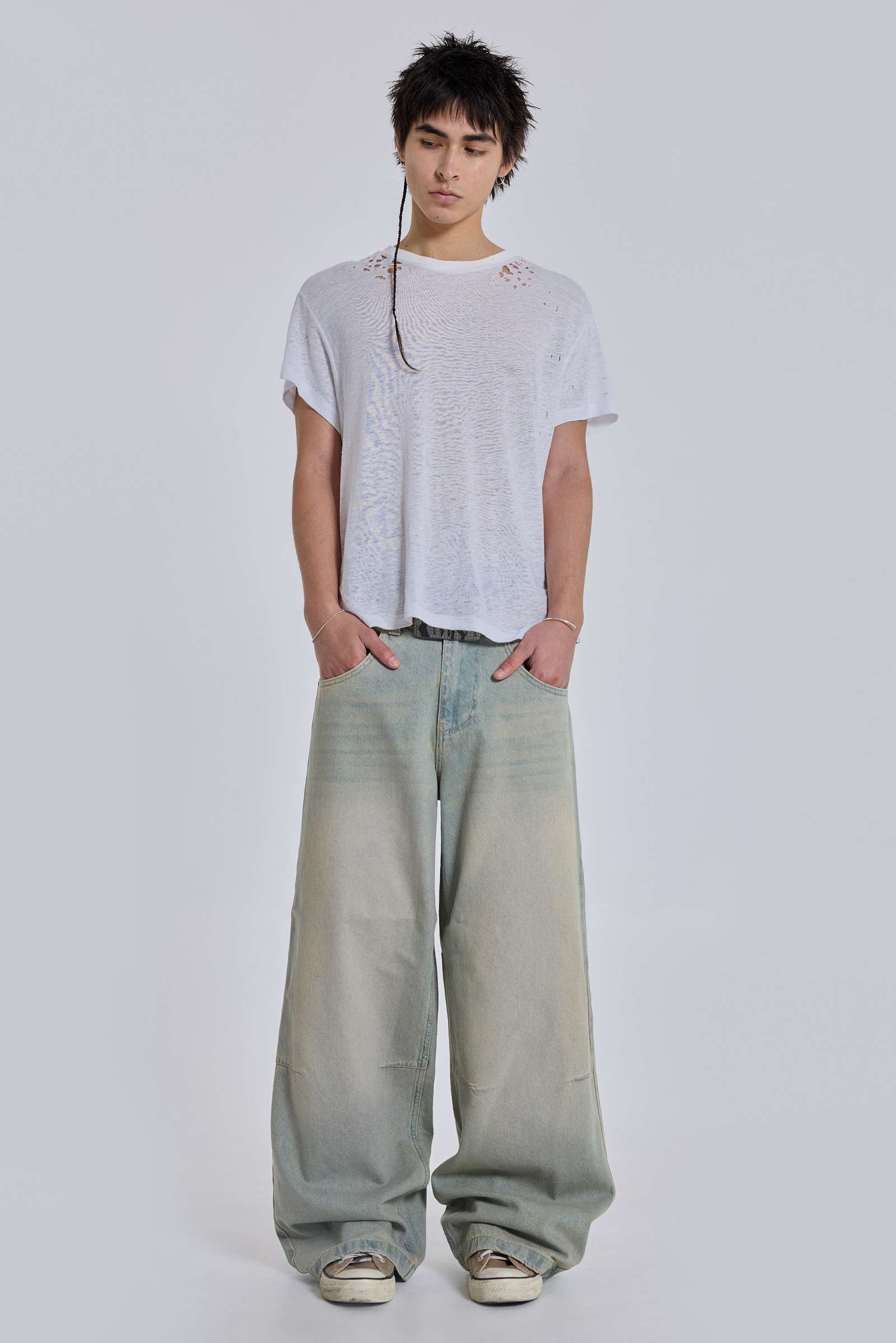 Shop Light Wash Colossus Fit Jeans | Jaded London | Clothing