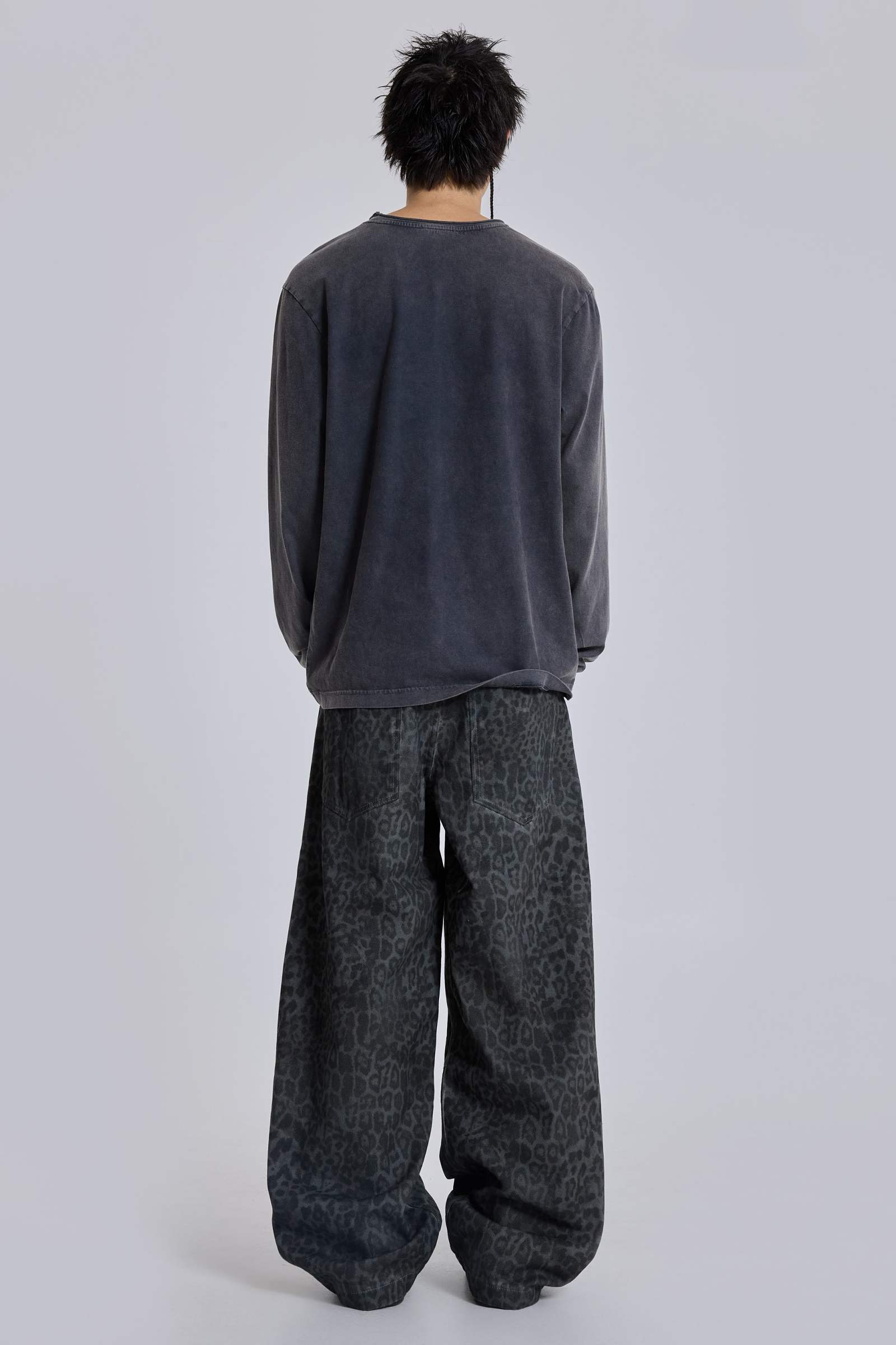 Charcoal Leopard Fade Colossus Jeans