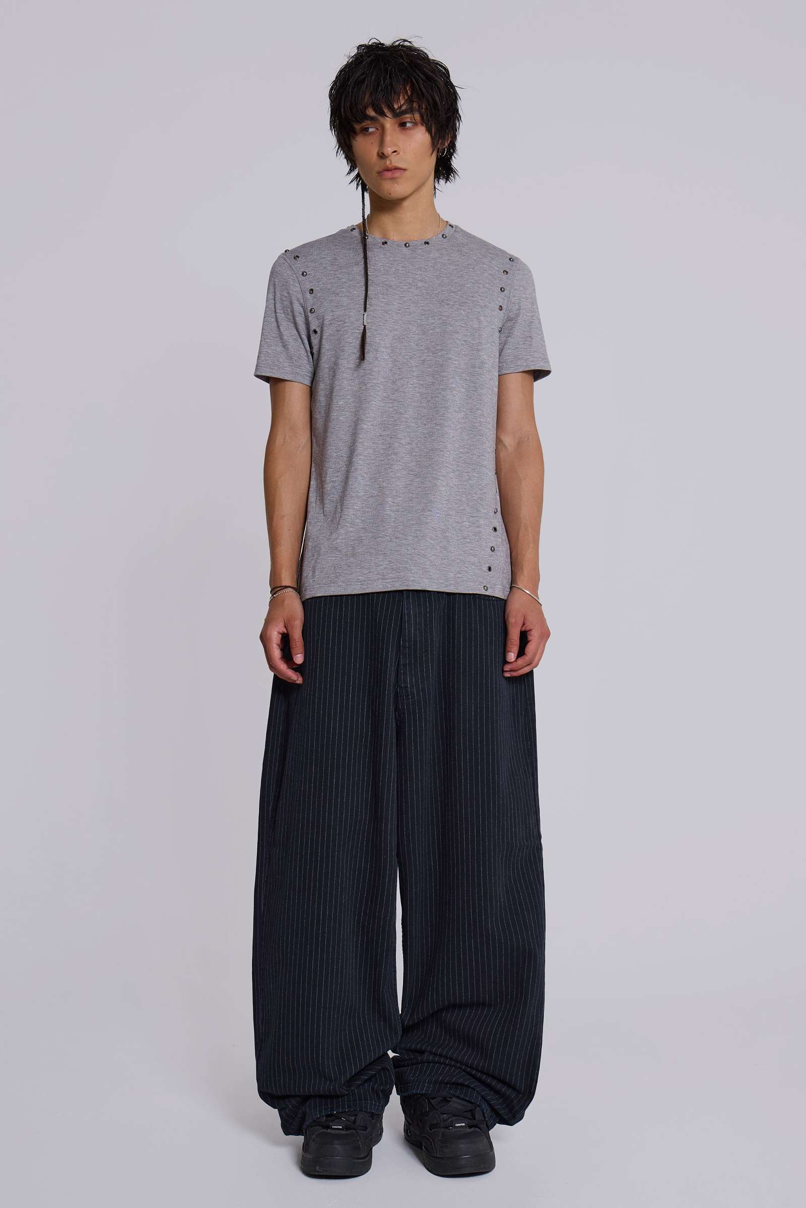 Black Pinstripe XL Colossus Jeans